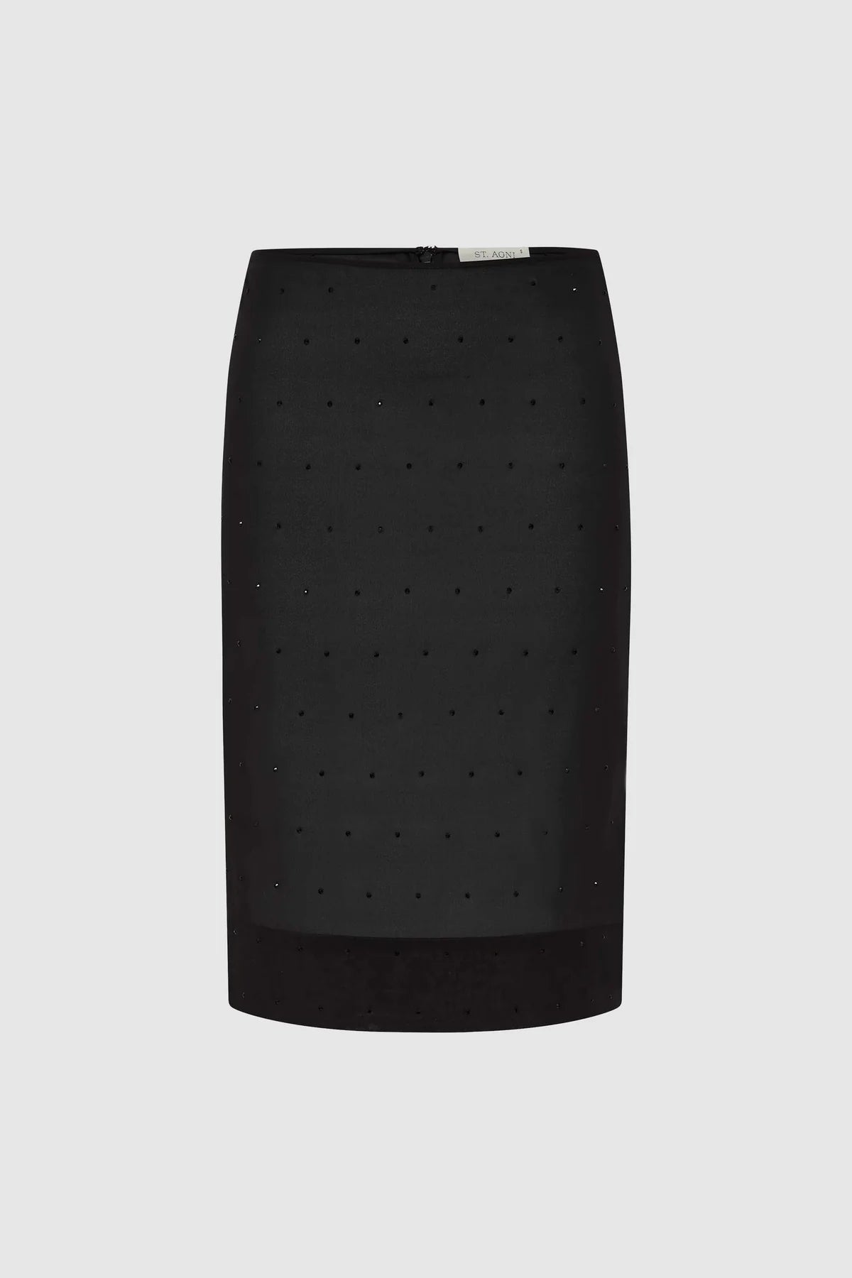 SILK GLASS BEADED SKIRT