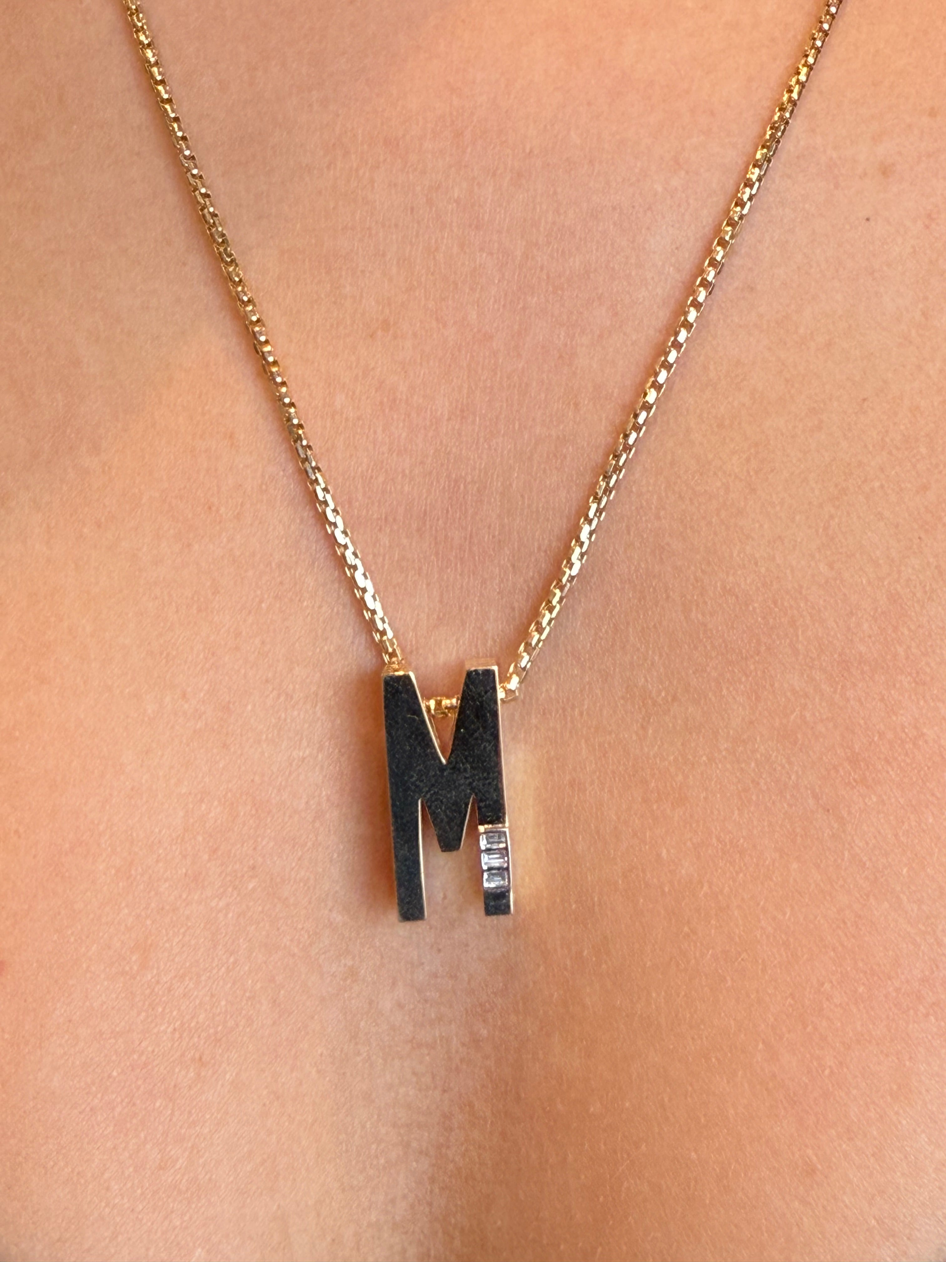 "M" INITIAL CHARM