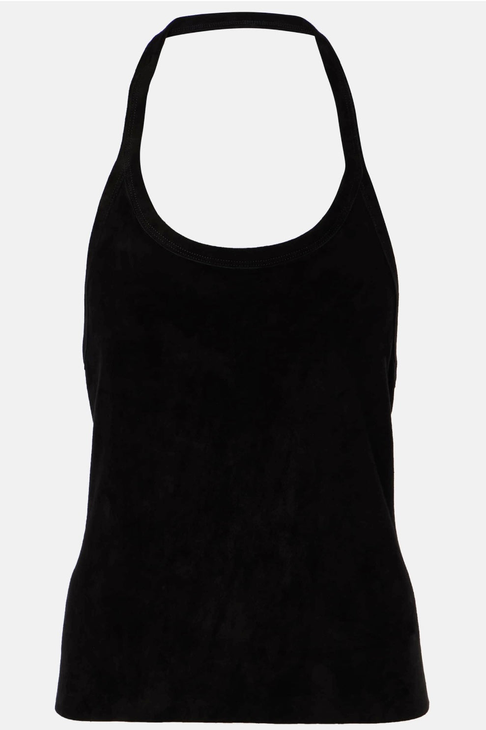 CHERRY SUEDE HALTER