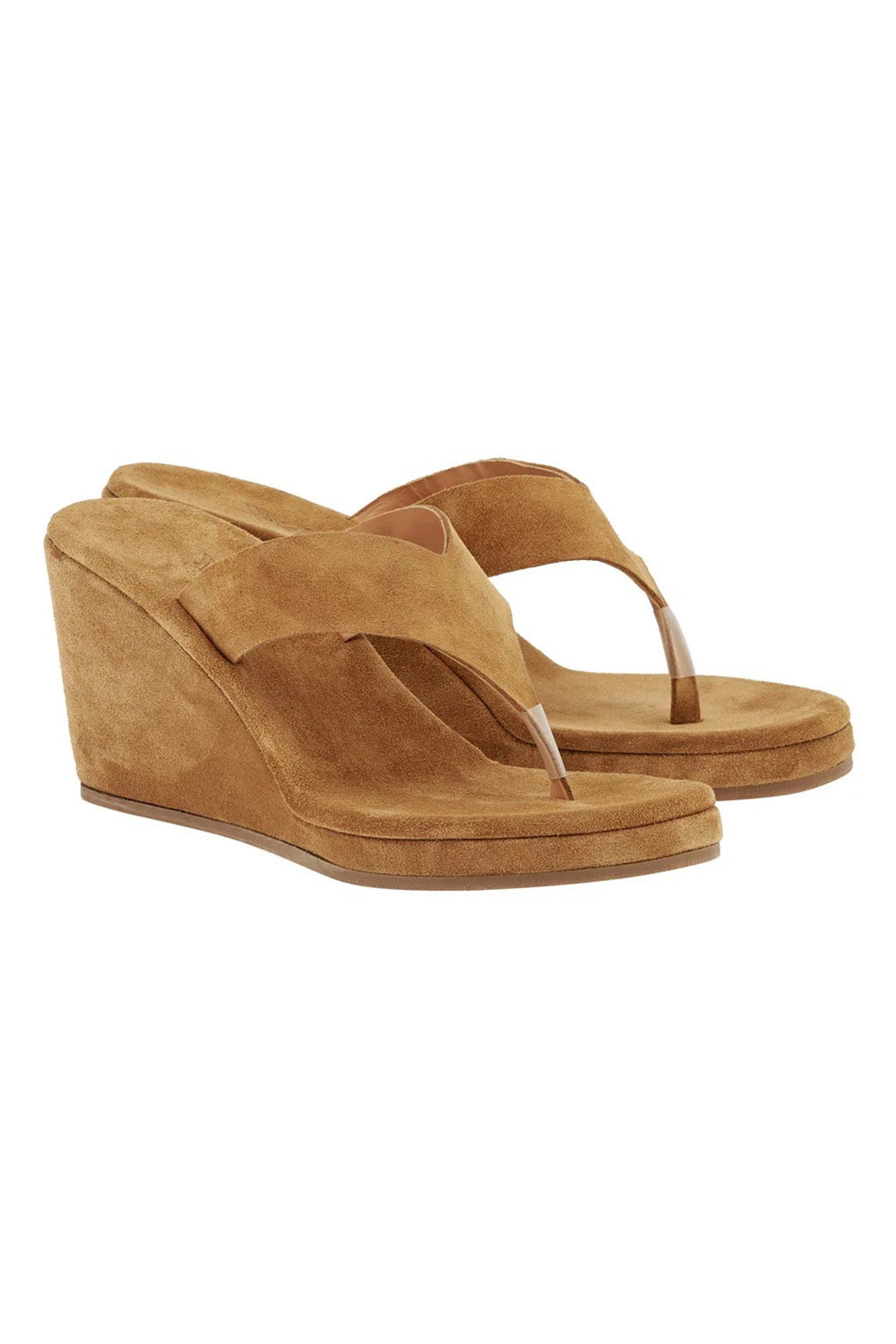 CHARYS SUEDE WEDGE THONG SANDAL