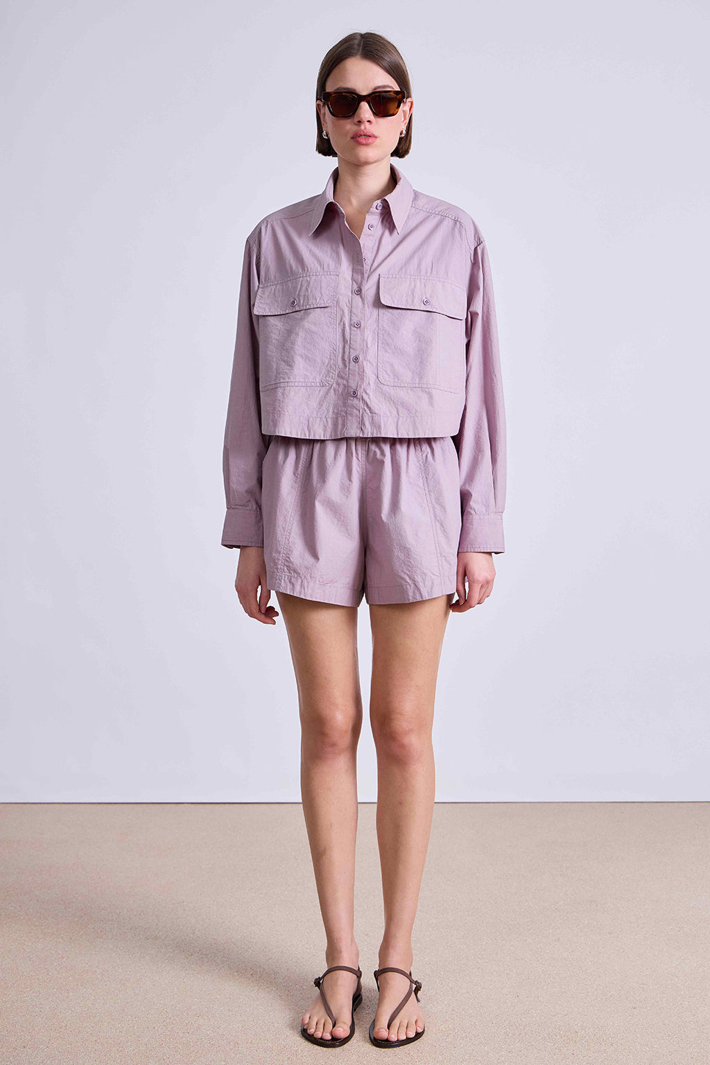 CROPPED UTILITY SHIRT