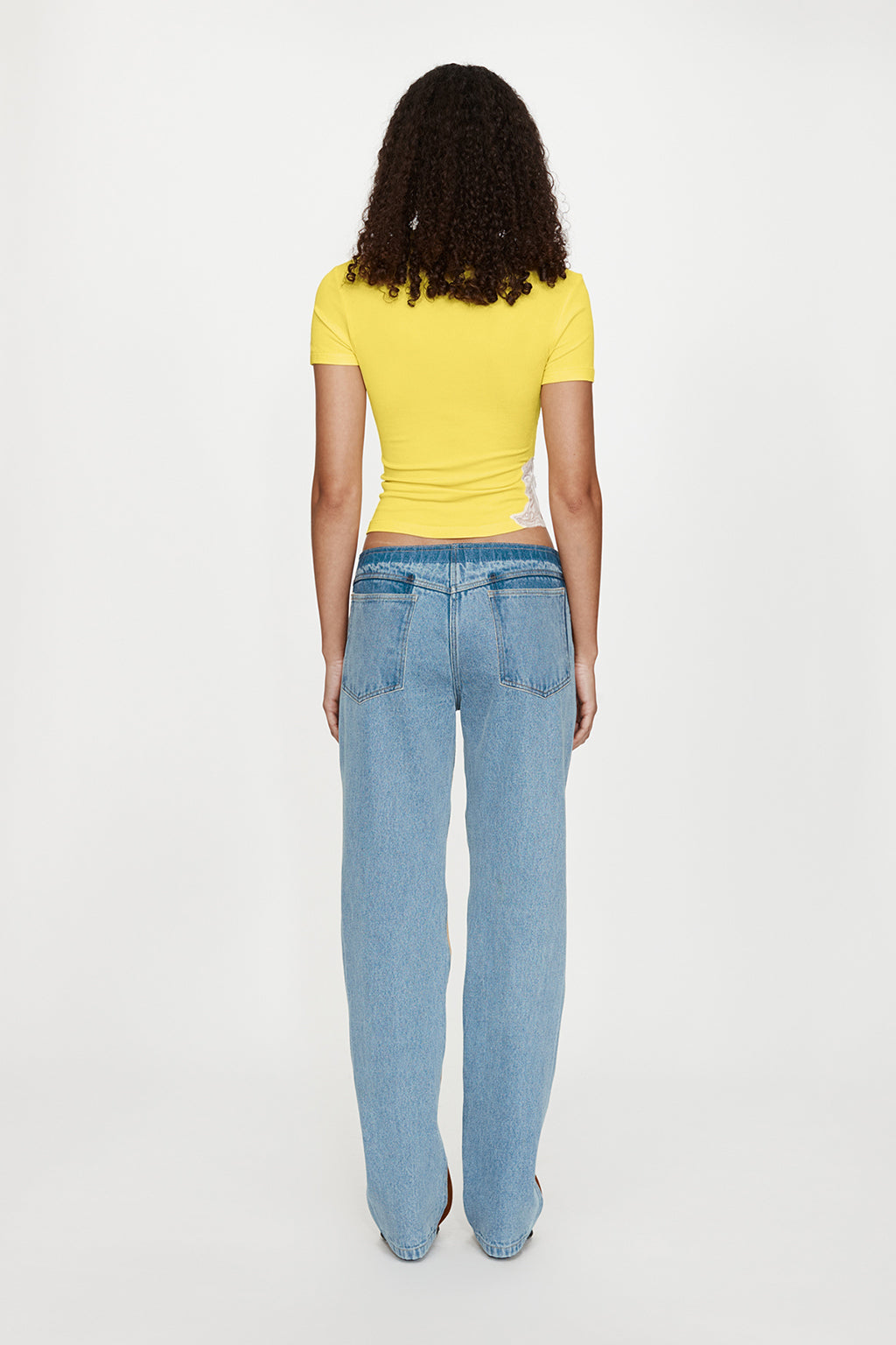 DELPHIN LACE RIB TEE
