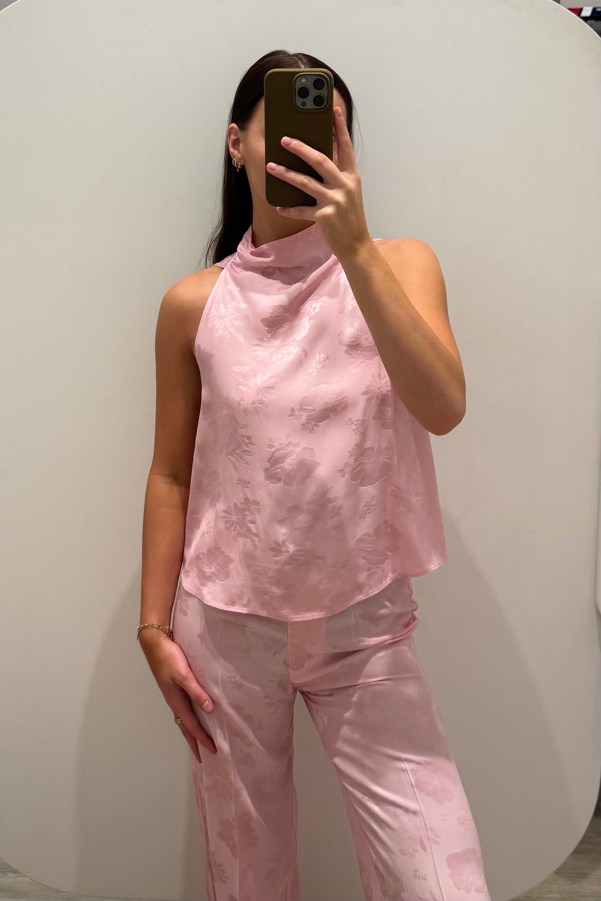 JACQUARD BIAS TOP