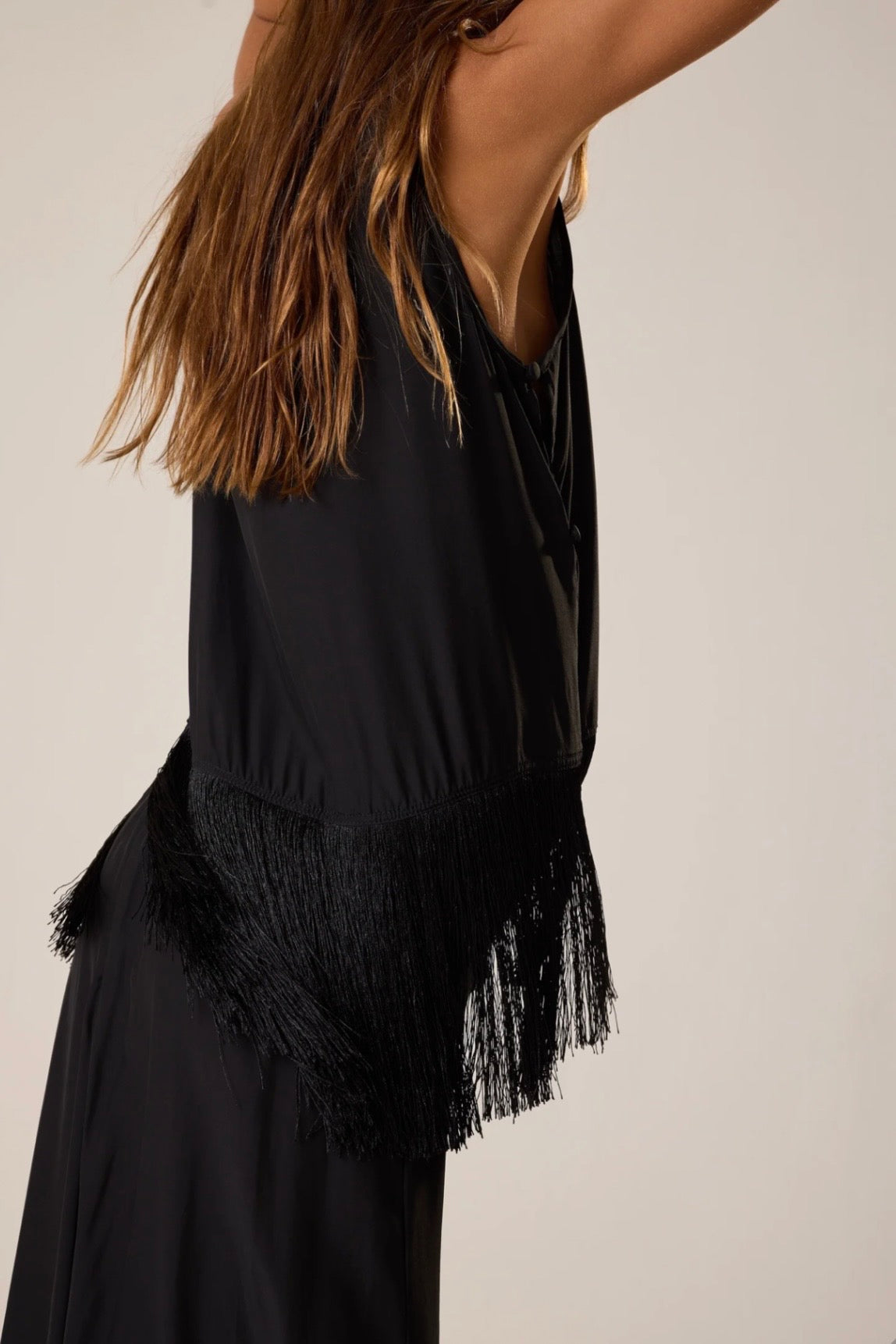 JESSIE FRINGE SILK TOP