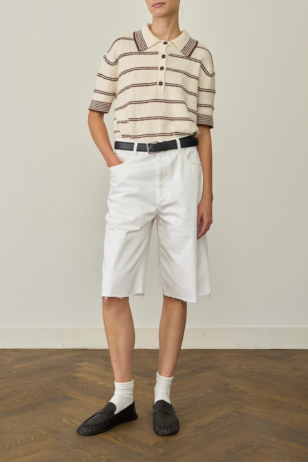 TOWELING STRIPED POLO
