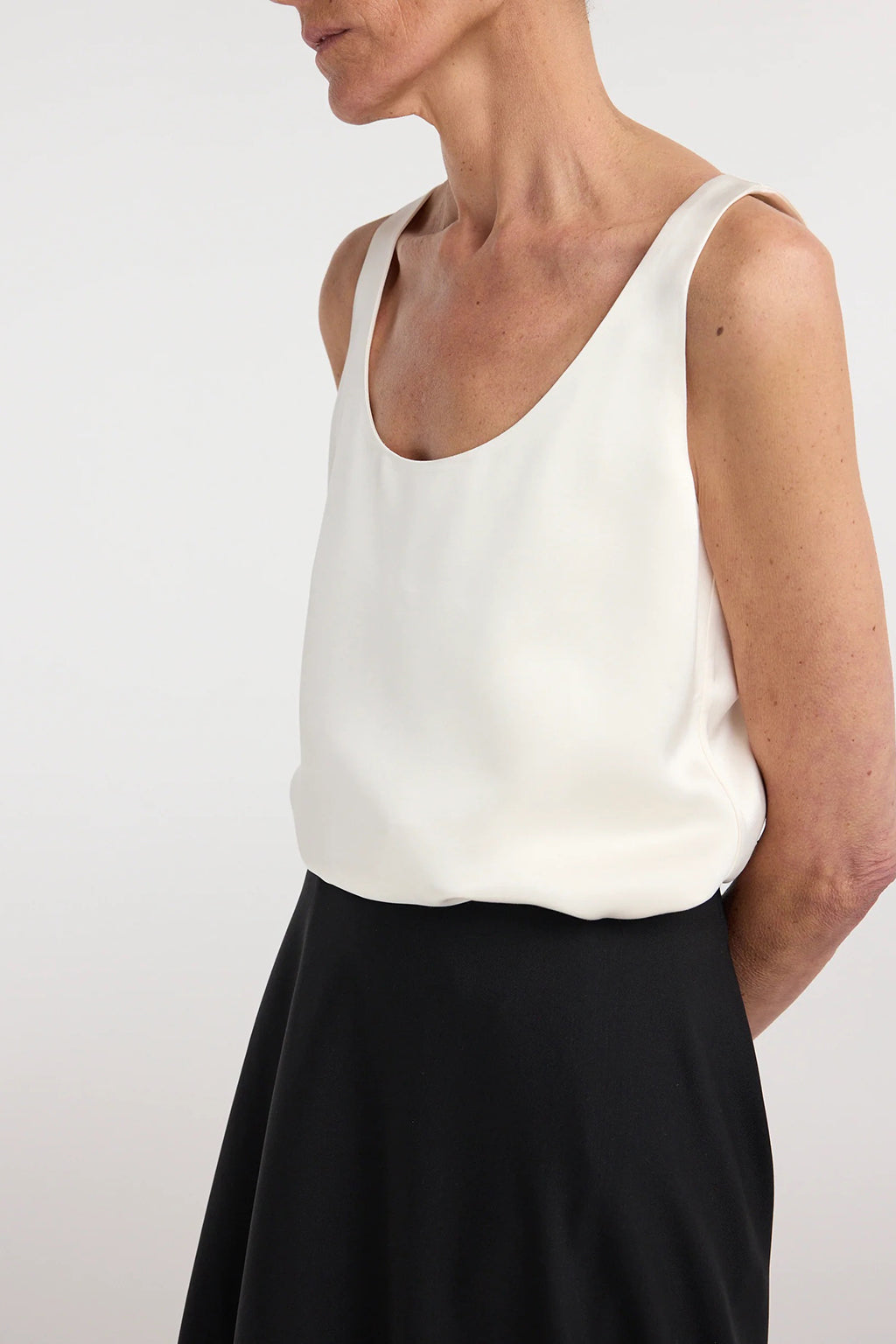 SATIN SCOOP NECK TOP *pre-order*