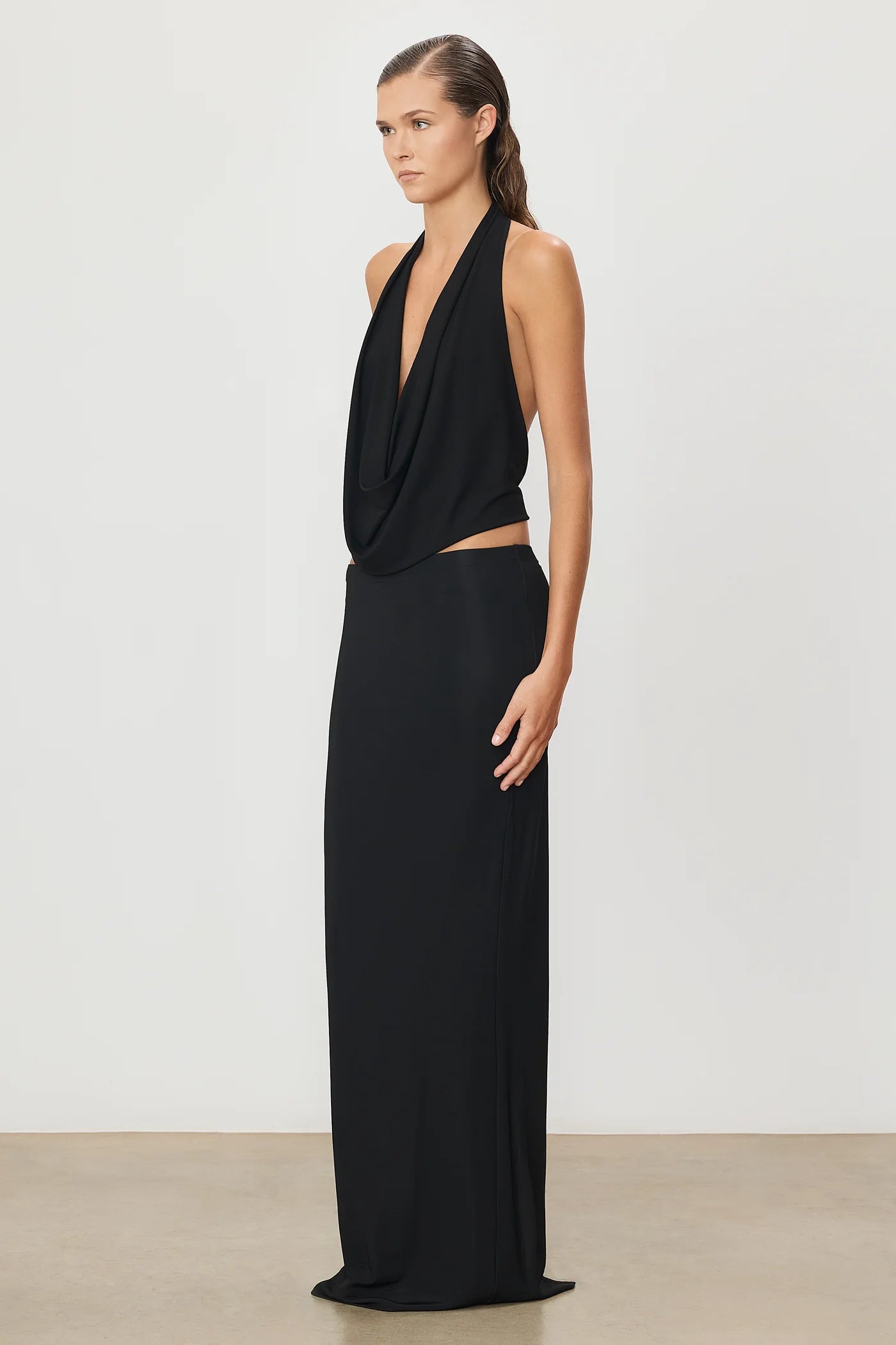 EMMA MATTE JERSEY SKIRT