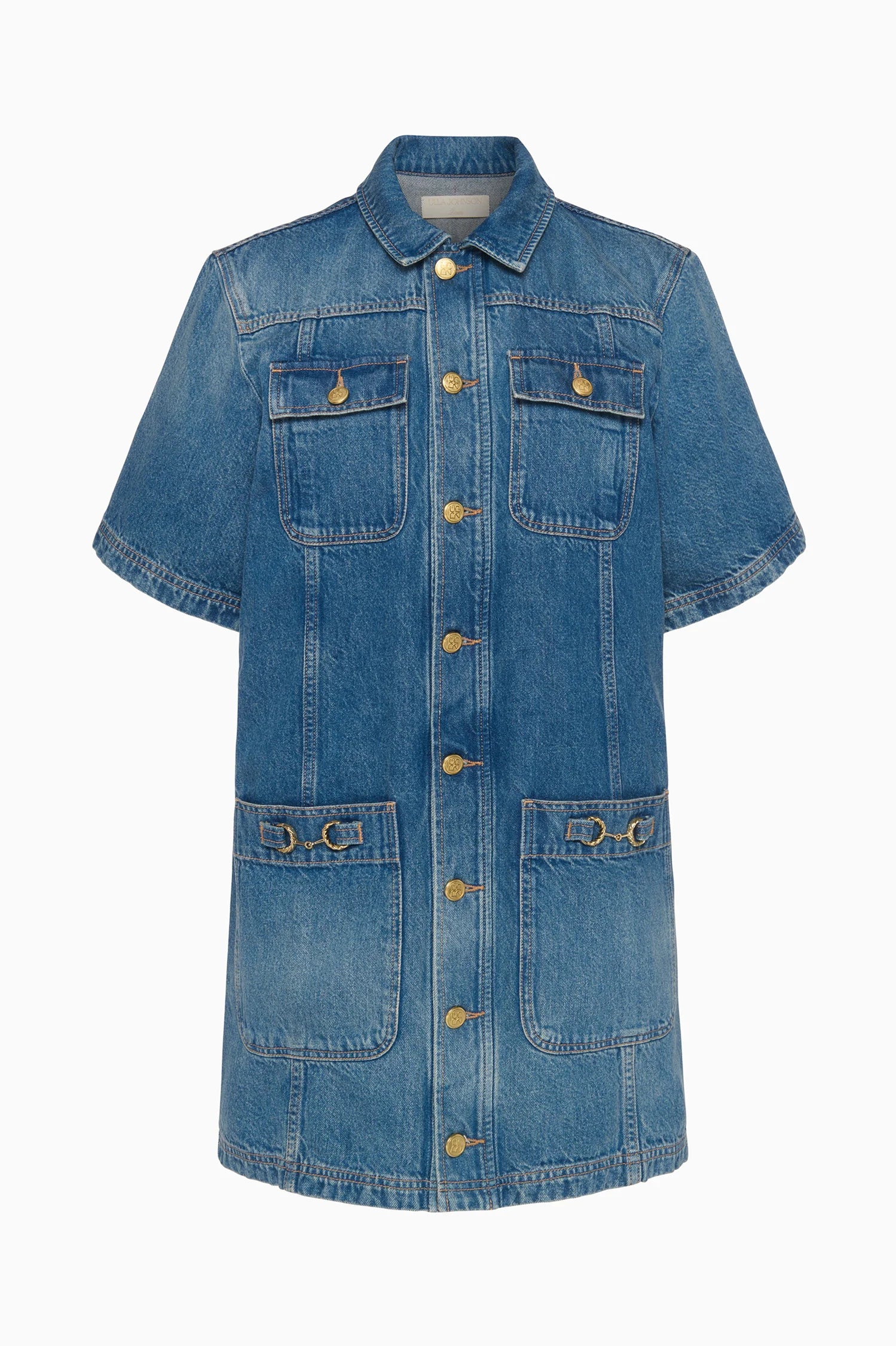 THE PAINTERS DENIM MINI DRESS