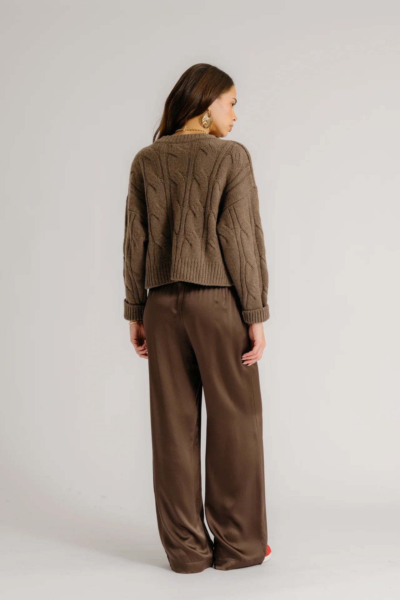 BRYNN WIDE LEG SILK PANT