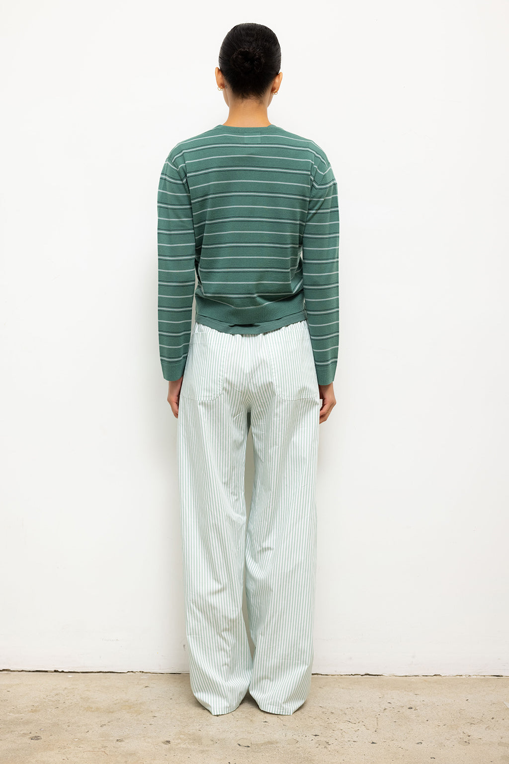 YOSHI STRIPE WIDE LEG PANT