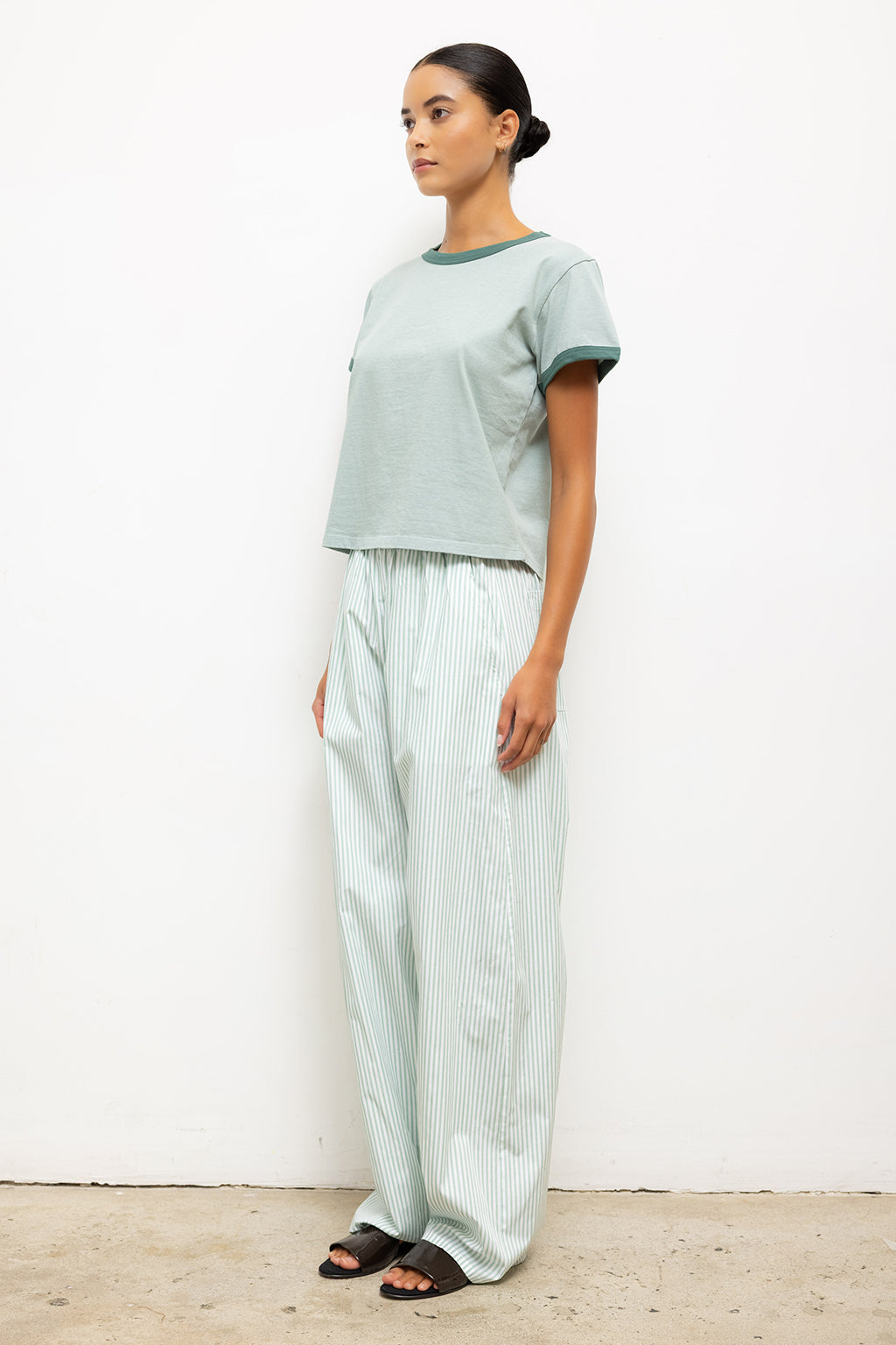 YOSHI STRIPE WIDE LEG PANT