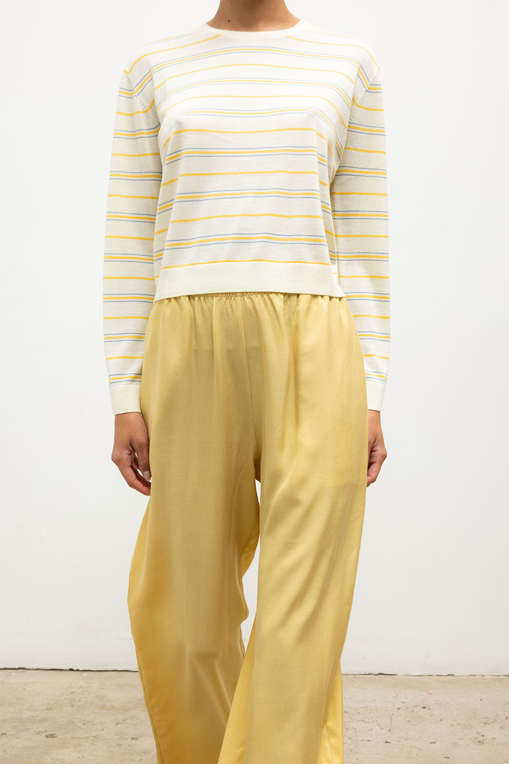 JAMES STRIPE CLASSIC CREWNECK SWEATER