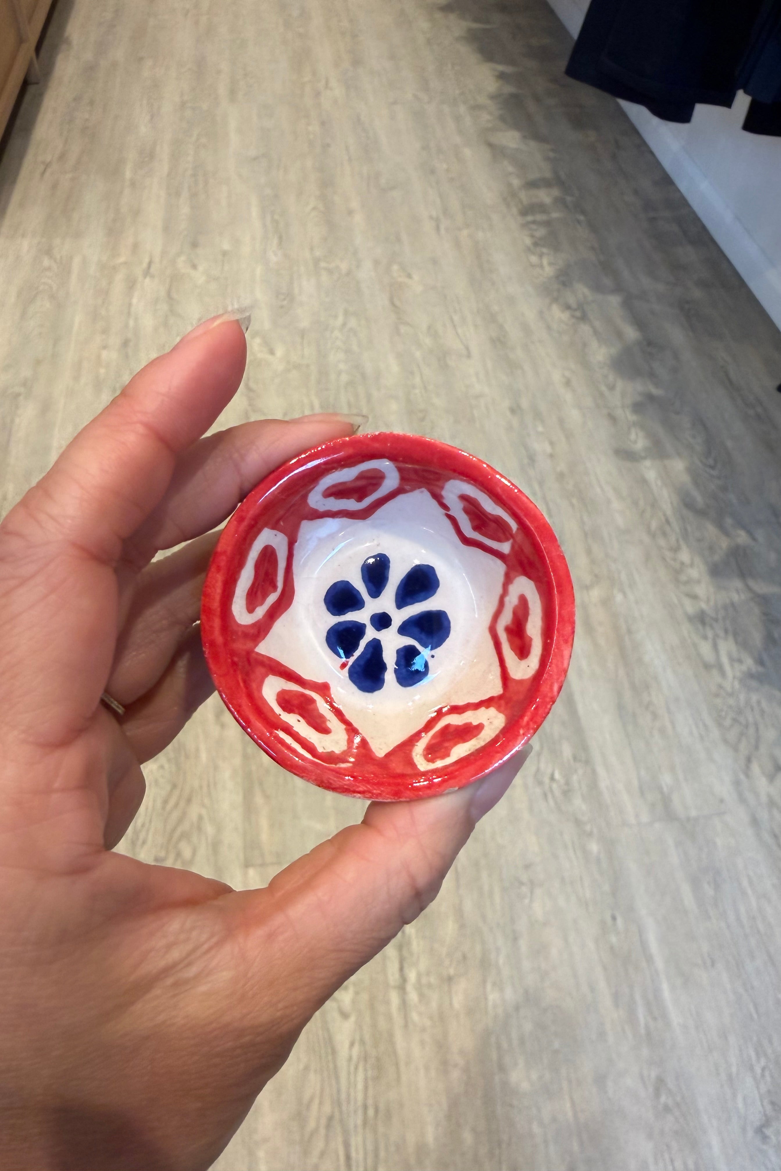MINI CLAY BOWL IN ROJO AZUL