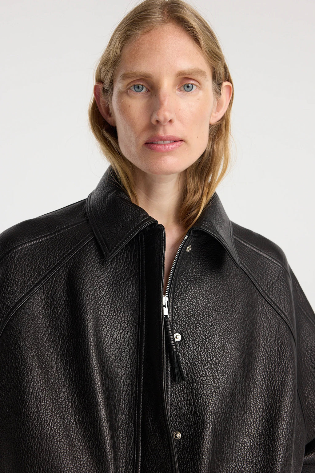 GRAIN LEATHER AVIATOR JACKET *pre-order*
