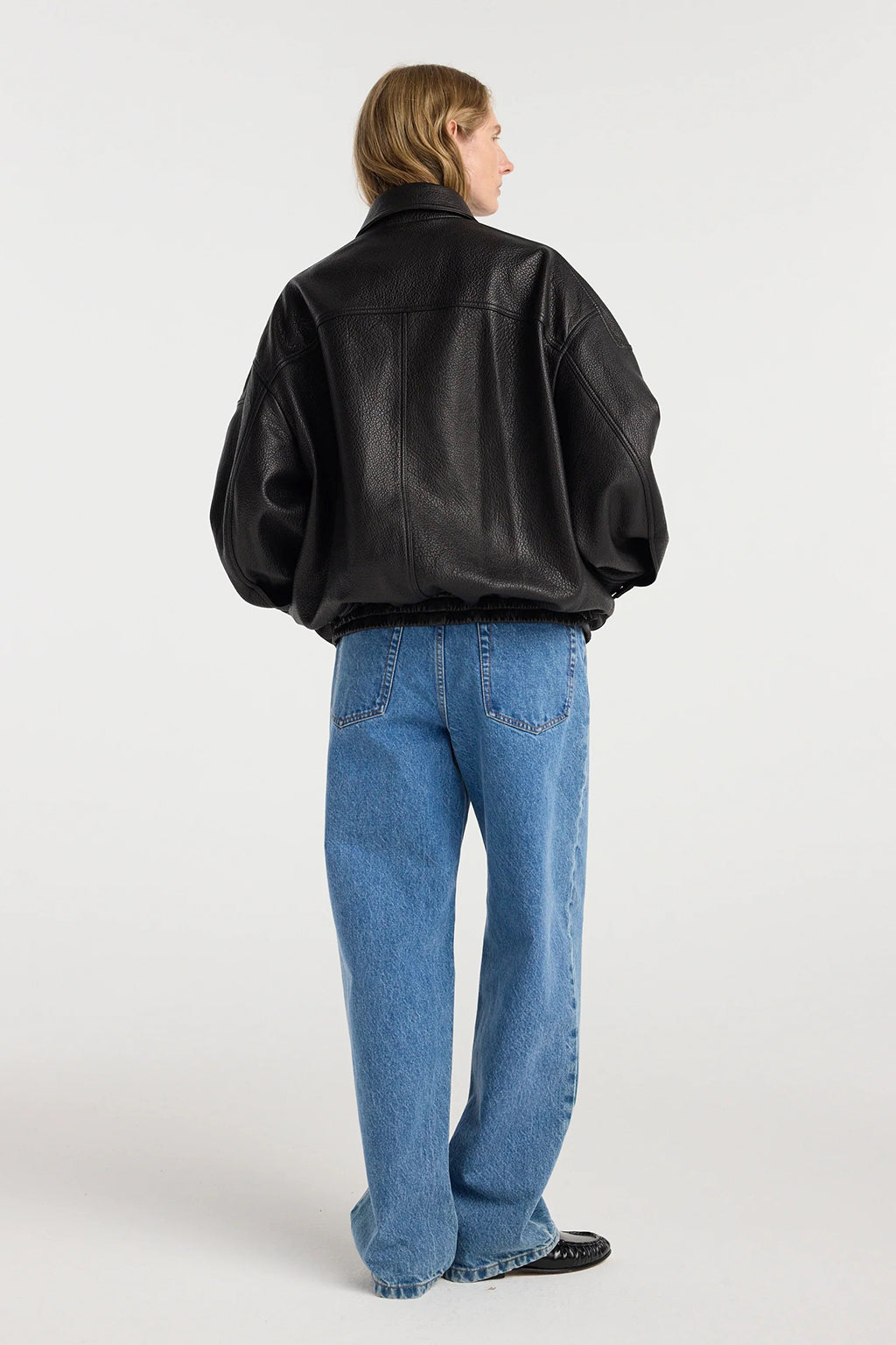 GRAIN LEATHER AVIATOR JACKET *pre-order*