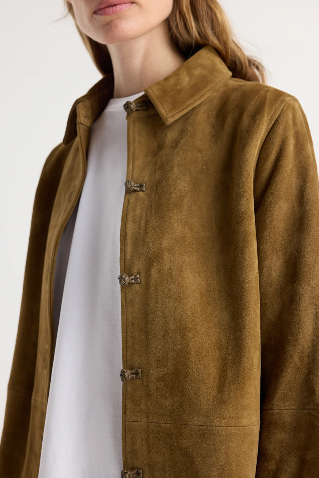 SUEDE PANKOU OVERSHIRT *pre-order*