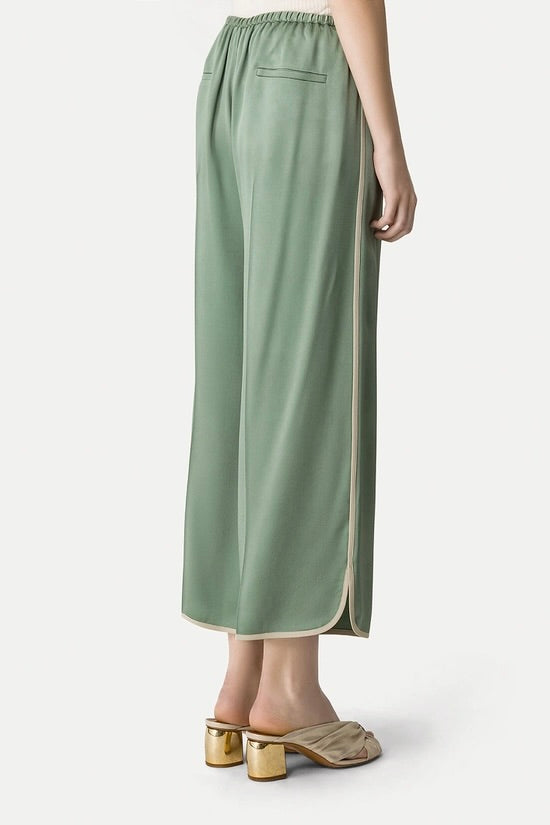 ENVERS SHINY SATIN CROPPED PANTS