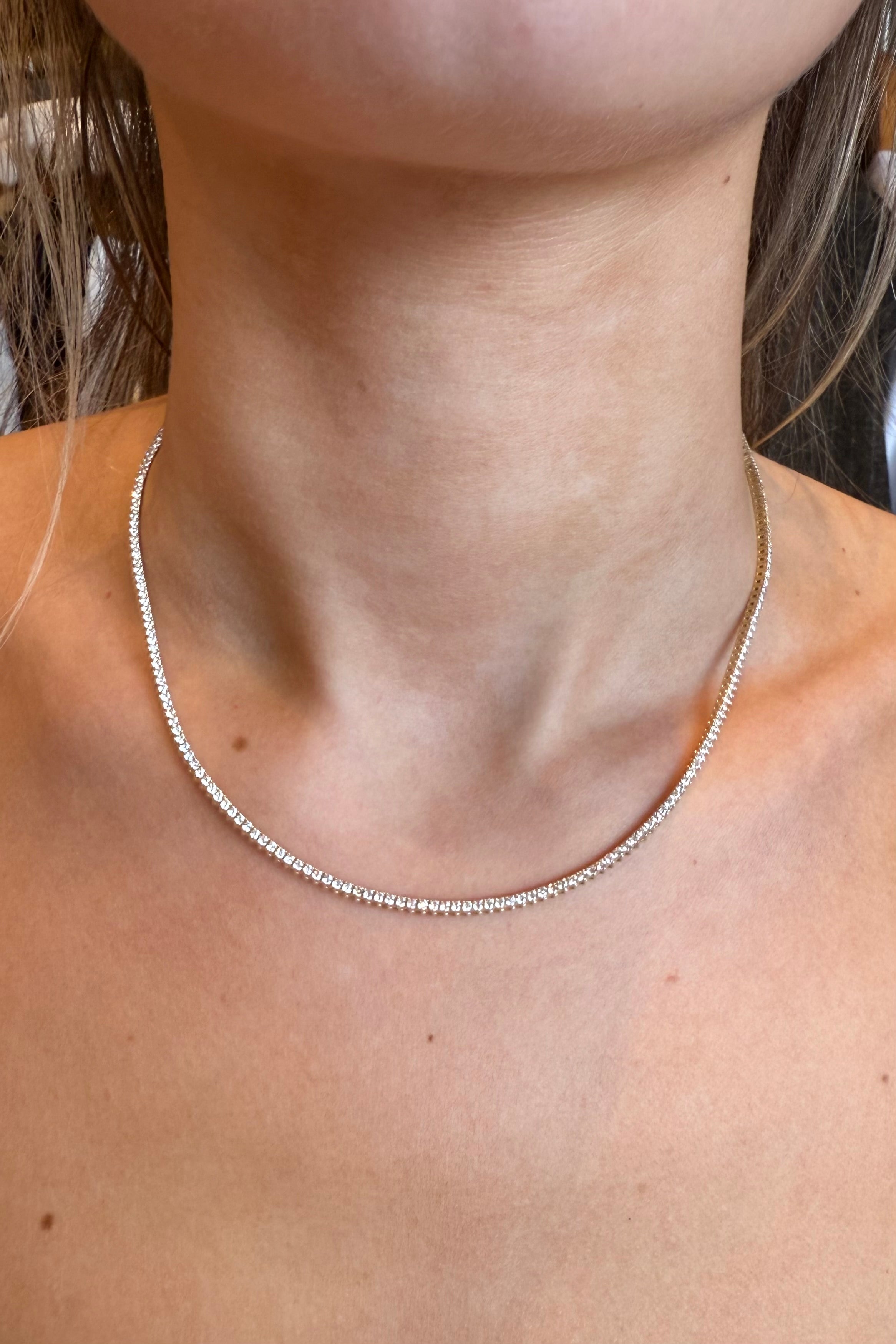 3-CLAW TENNIS NECKLACE