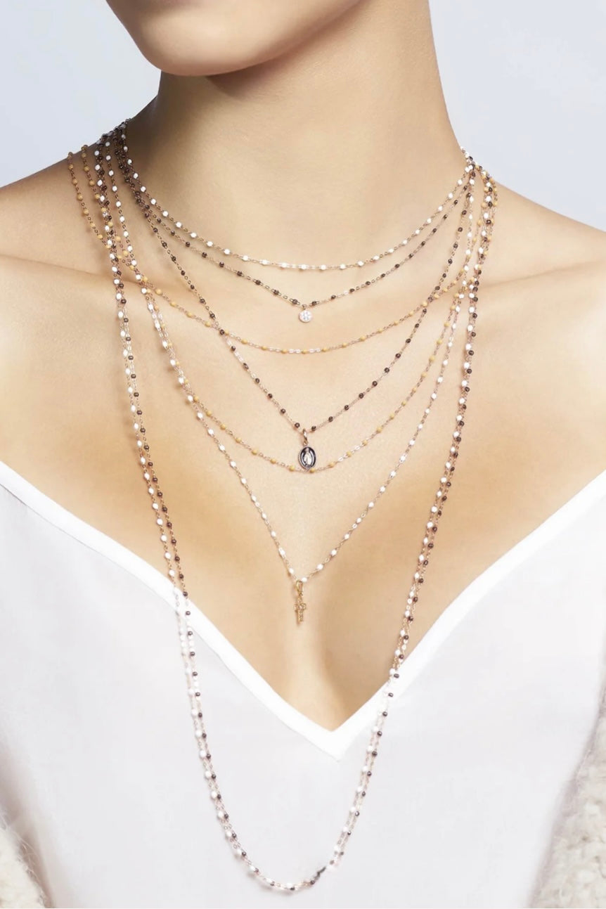 CLASSIC 20" GIGI NECLACE IN WHITE