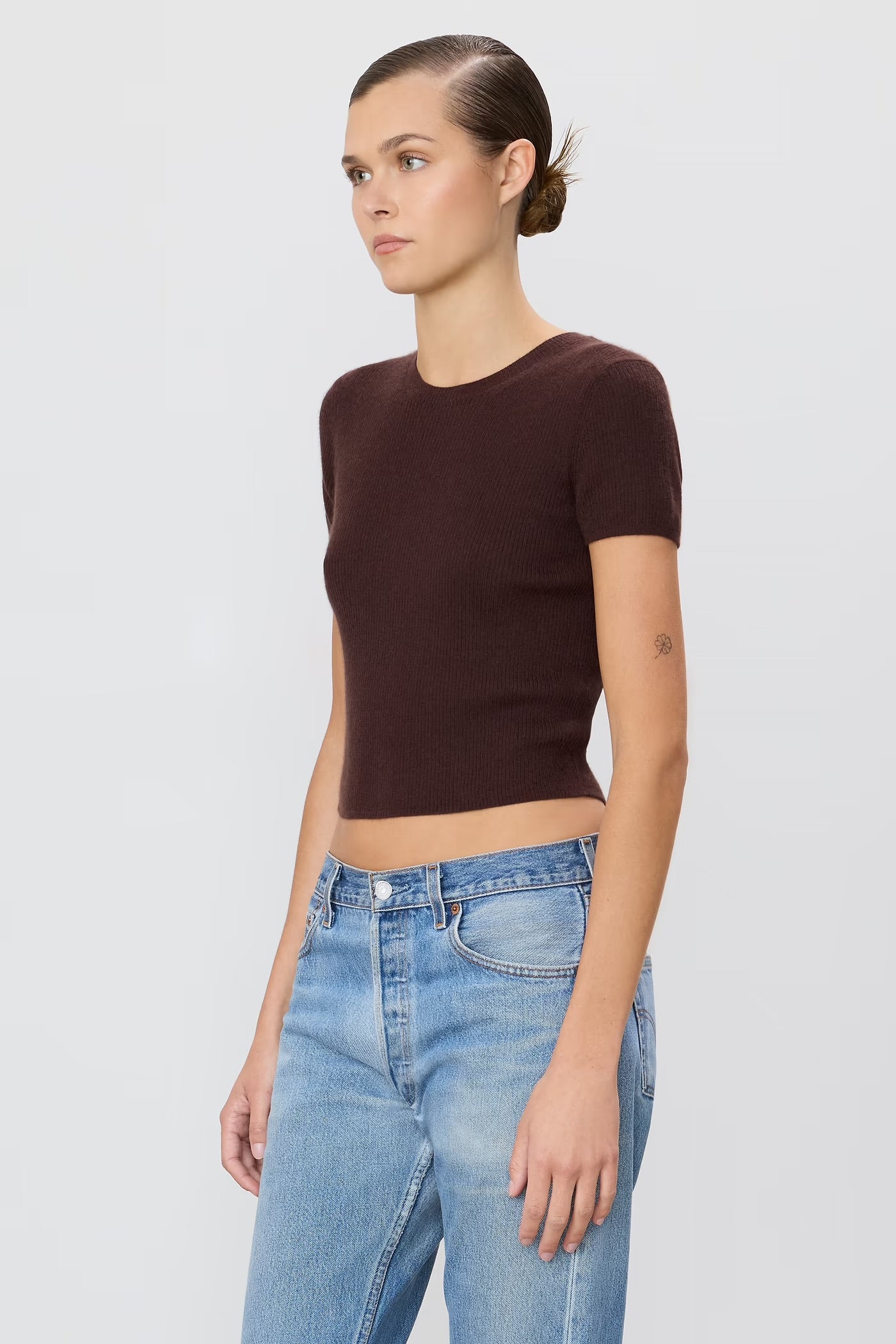 RIB STITCH BABY TEE