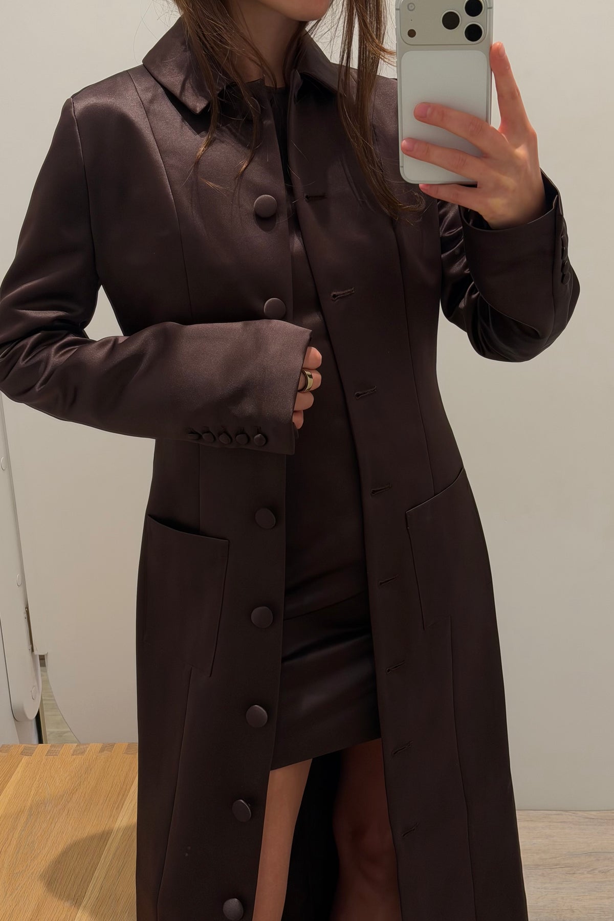 DANI SATIN COAT
