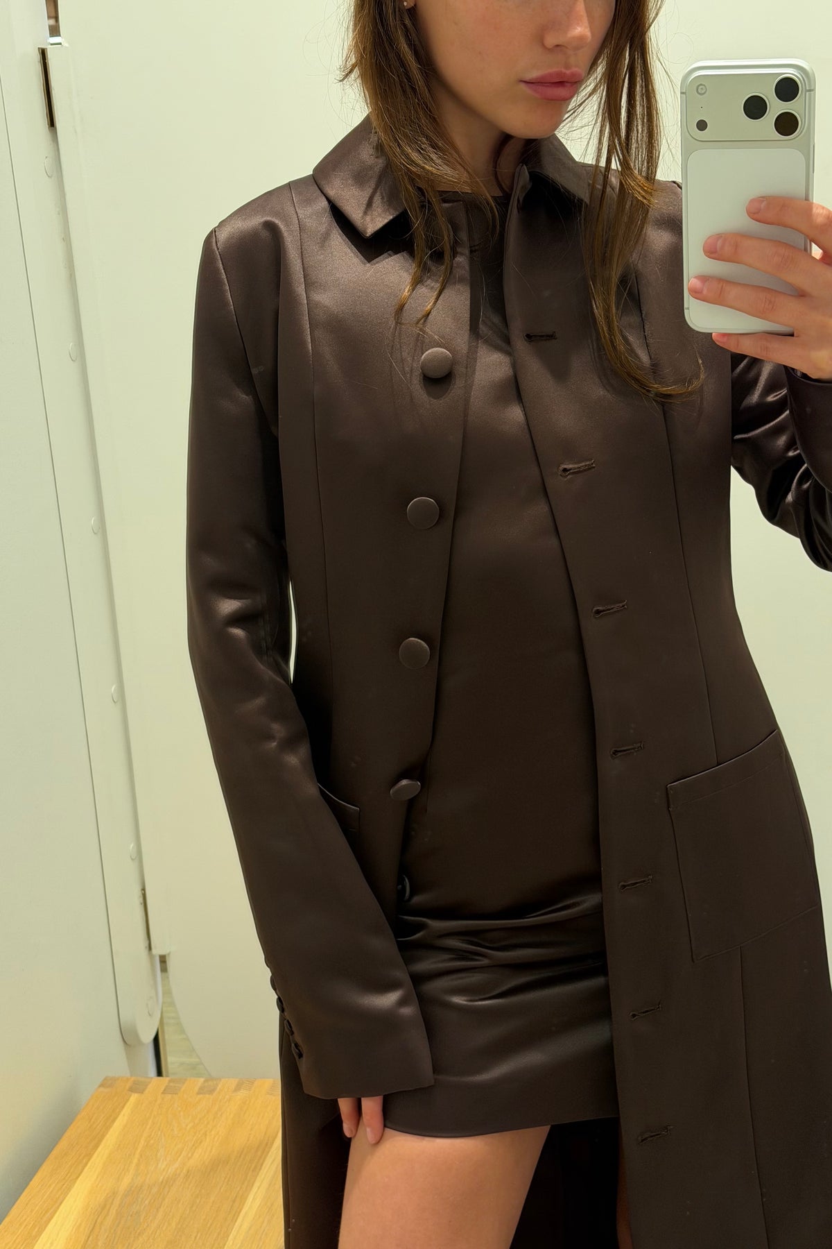 DANI SATIN COAT