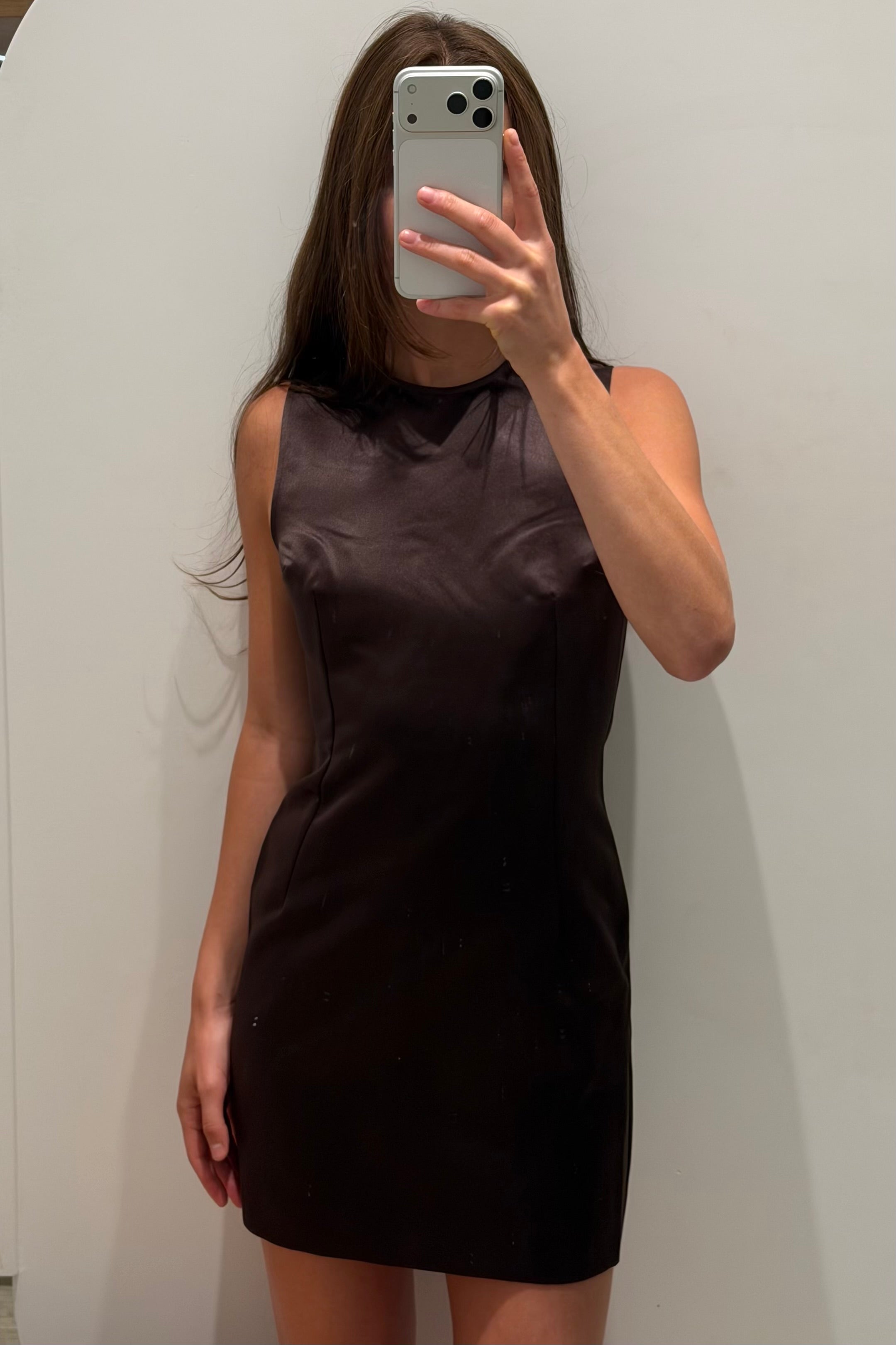 MINI NORI SATIN DRESS