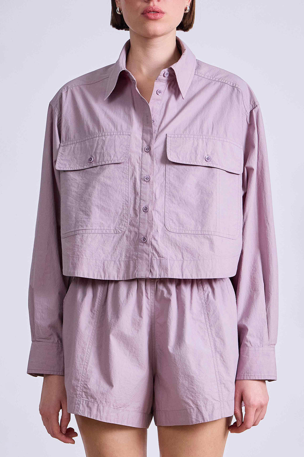 CROPPED UTILITY SHIRT