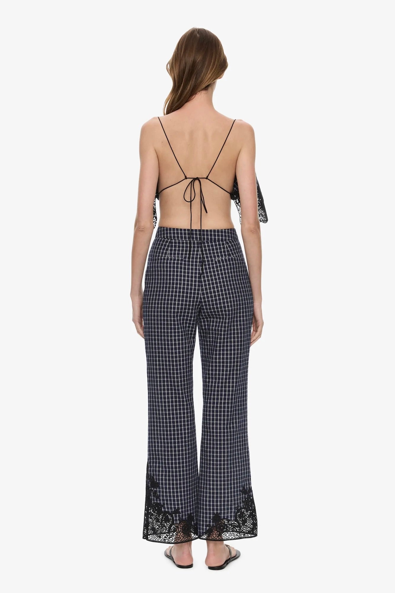 MAYA EMBROIDERED HANDKERCHIEF TROUSER