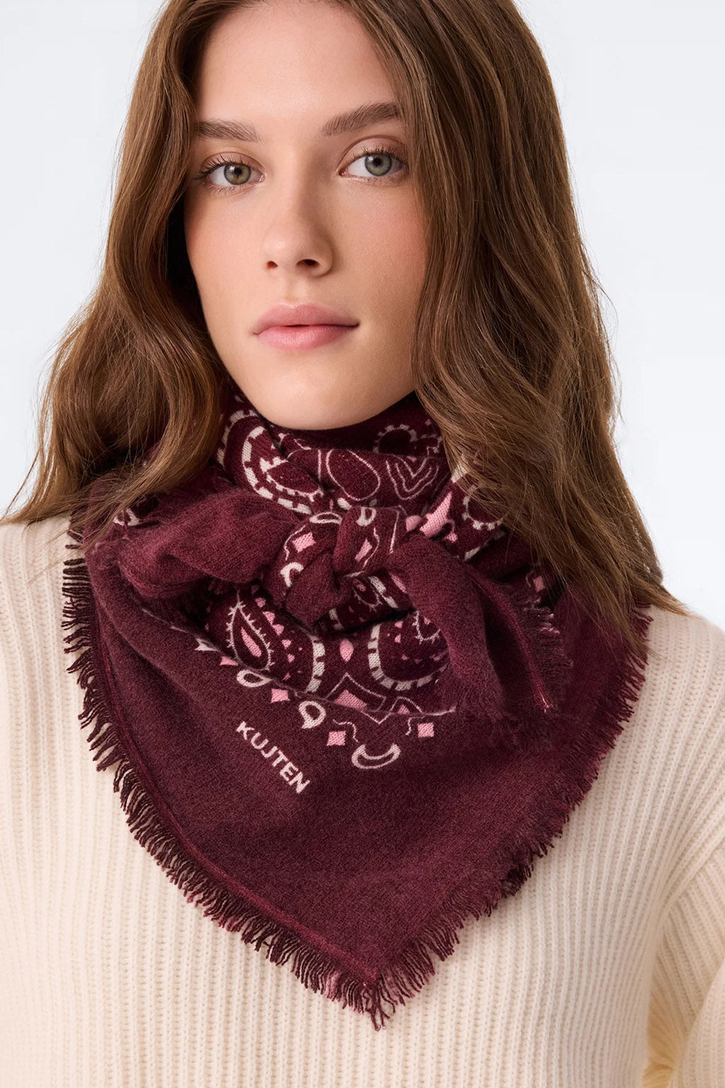HACHIKO CASHMERE BANDANA SCARF