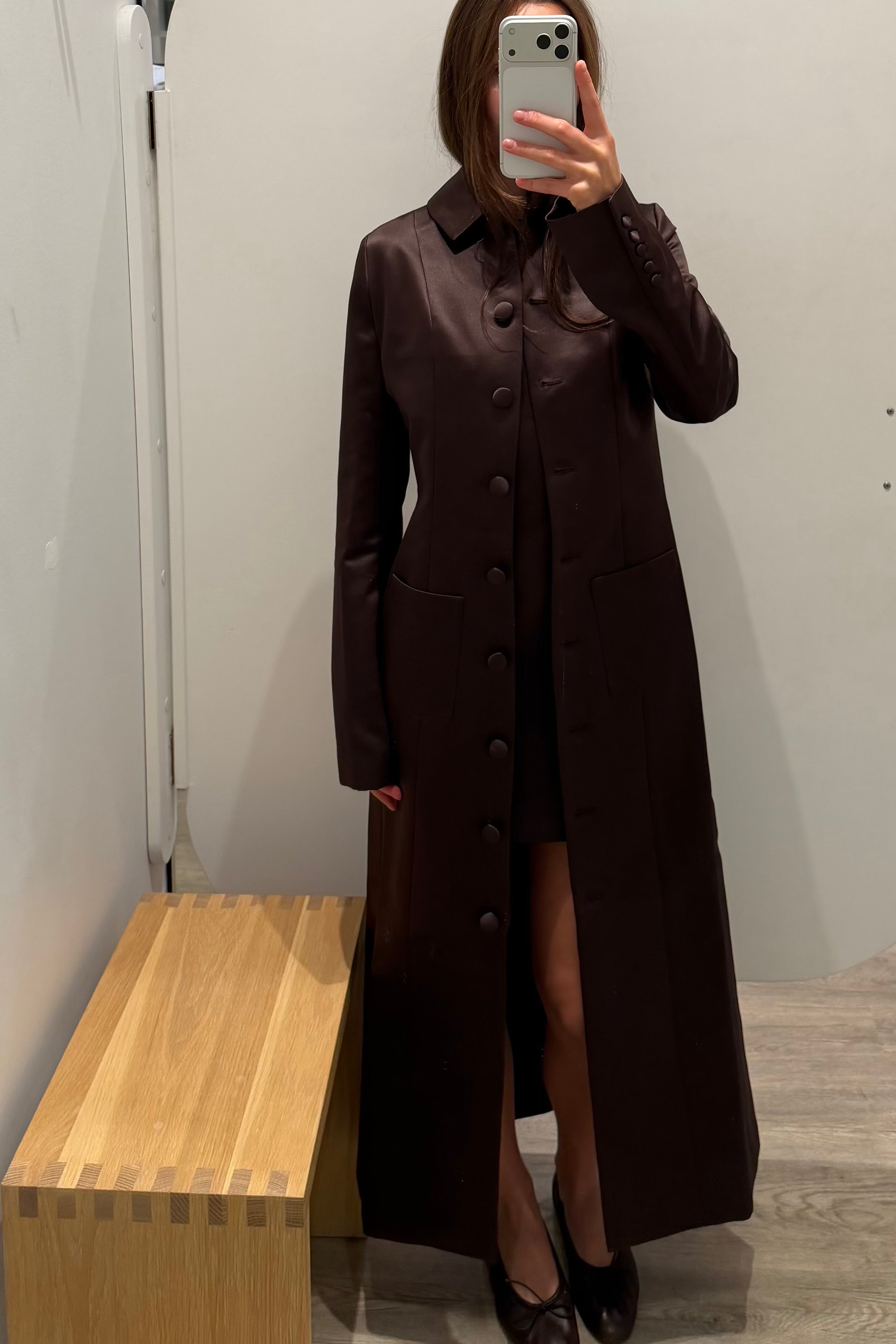 DANI SATIN COAT