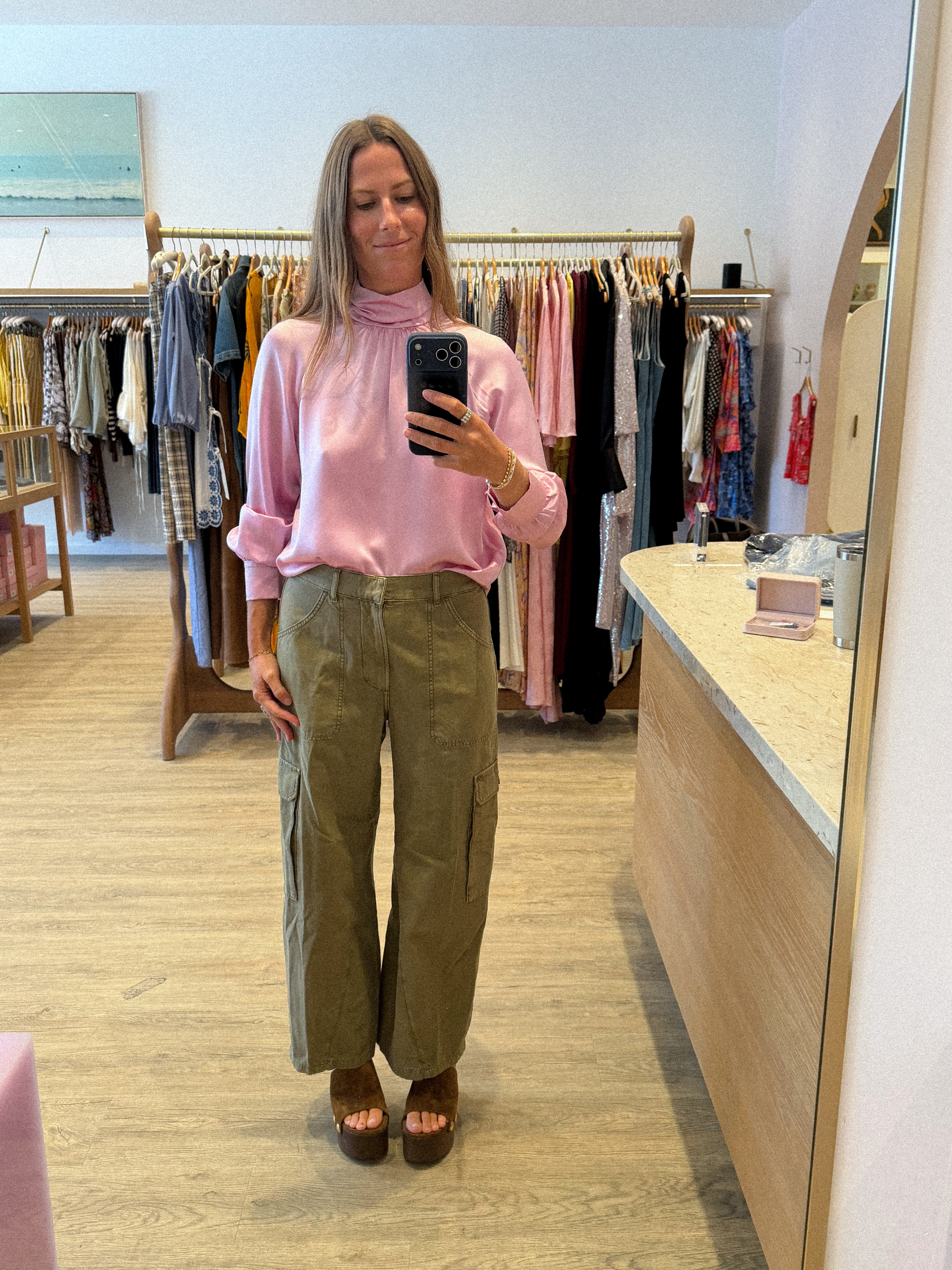 NADINE SLOUCHY TURTLENECK BLOUSE