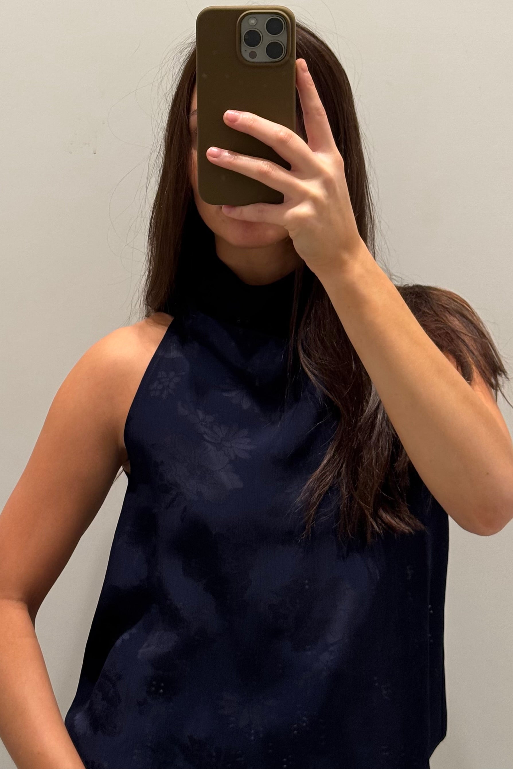 JACQUARD BIAS TOP