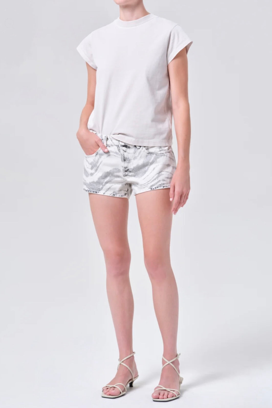 LONG LINE BRYCE CAP SLEEVE TEE