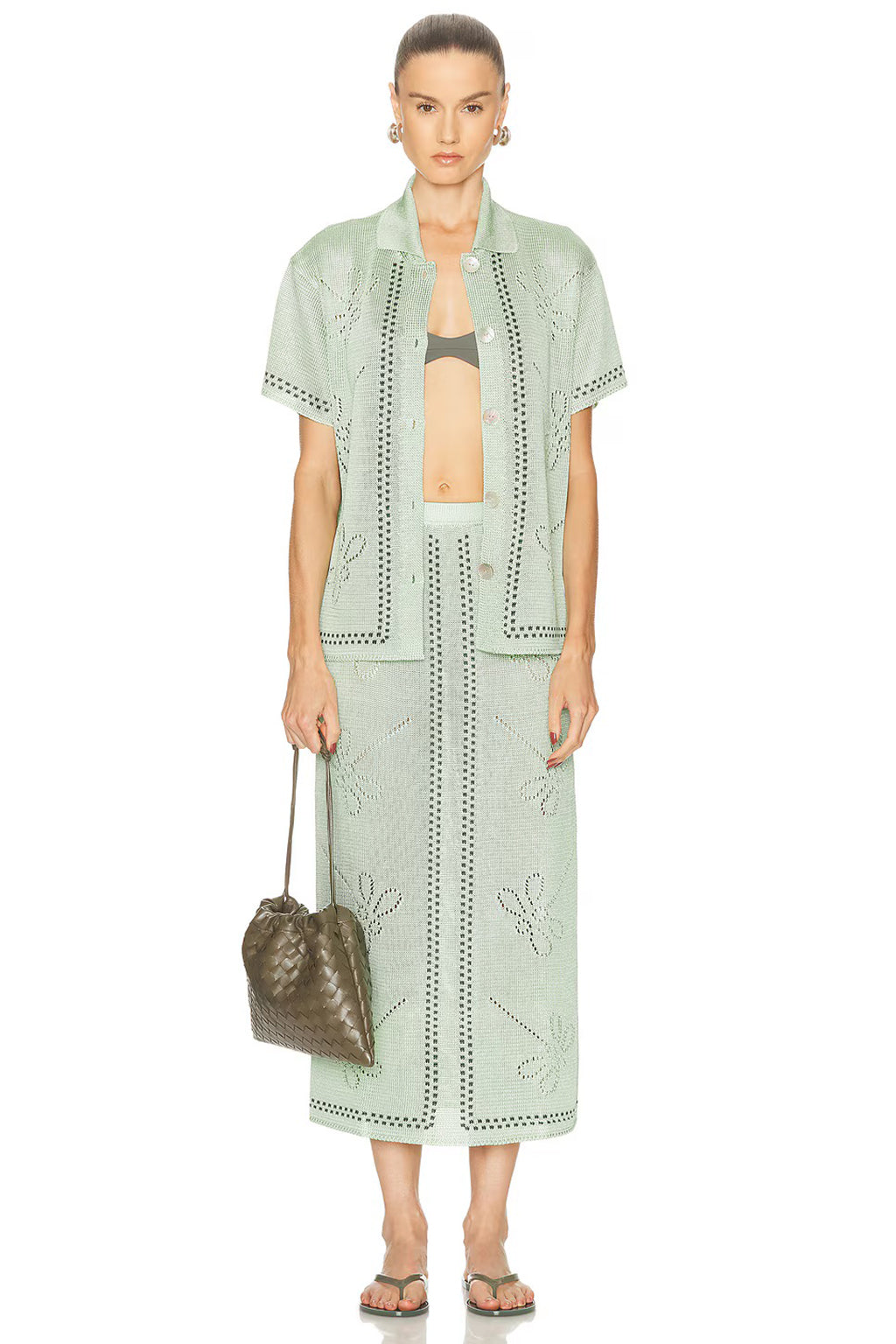 EUCALYPTUS GARDEN PARTY SKIRT