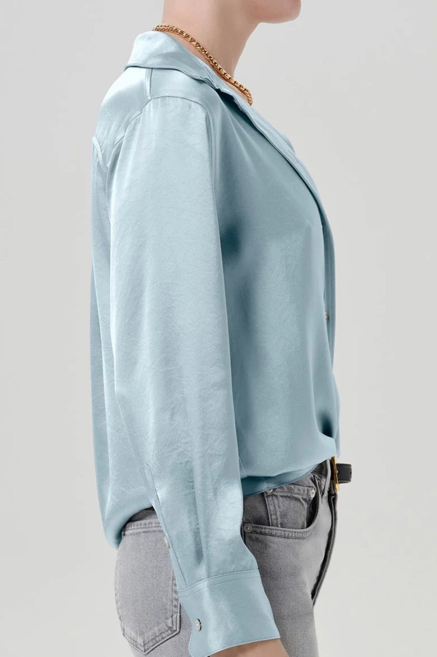 TULLAH JAPANESE HAMMERED SATIN SHIRT