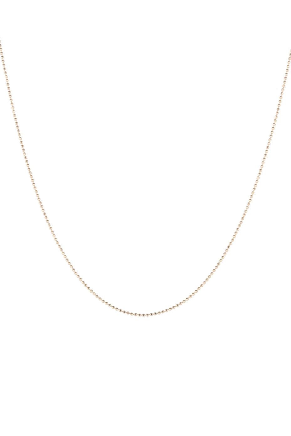 1MM DIAMOND CUT BEAD CHAIN 16"