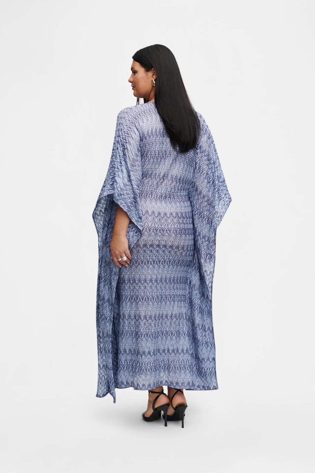 BLUE & GOLD KNIT KAFTAN