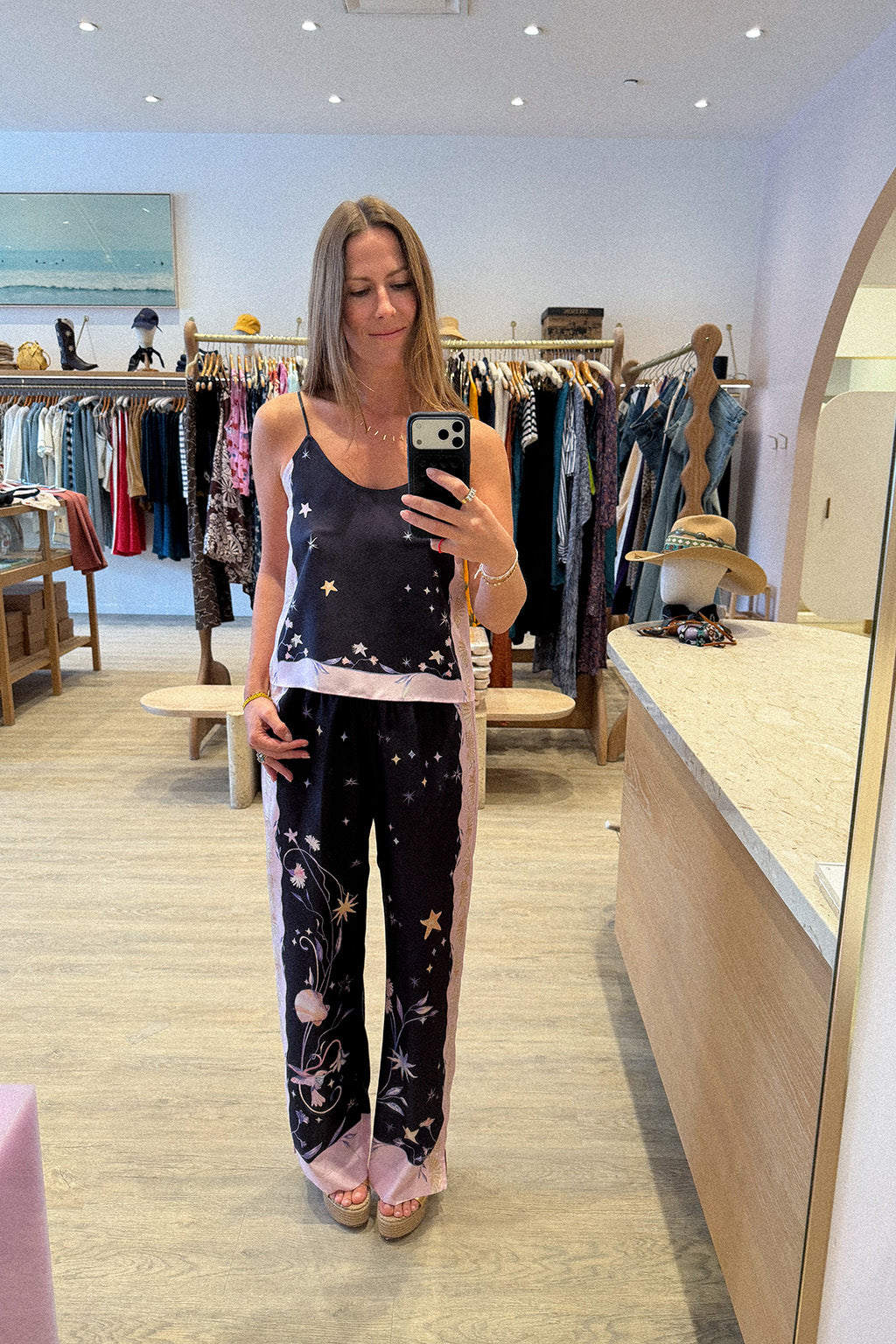 DELIVERANCE PRINT SILK TROUSER