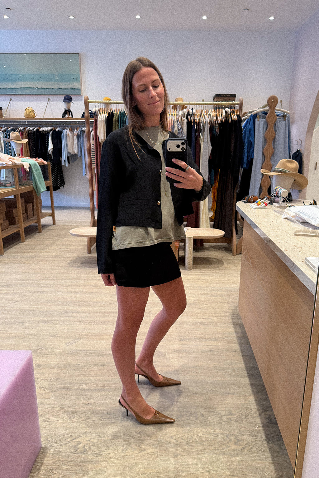 LUCIEN SHRUNKEN CROPPED BLAZER