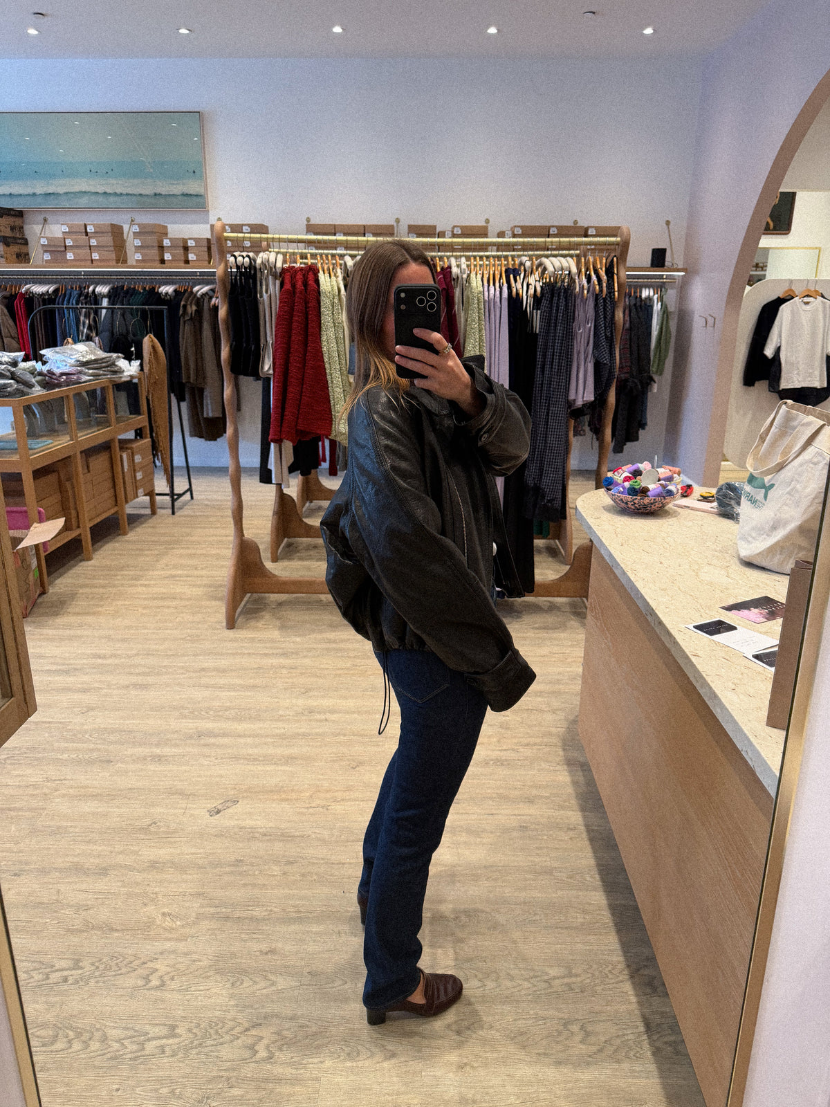 THE CROP CLOUD LEATHER JACKET