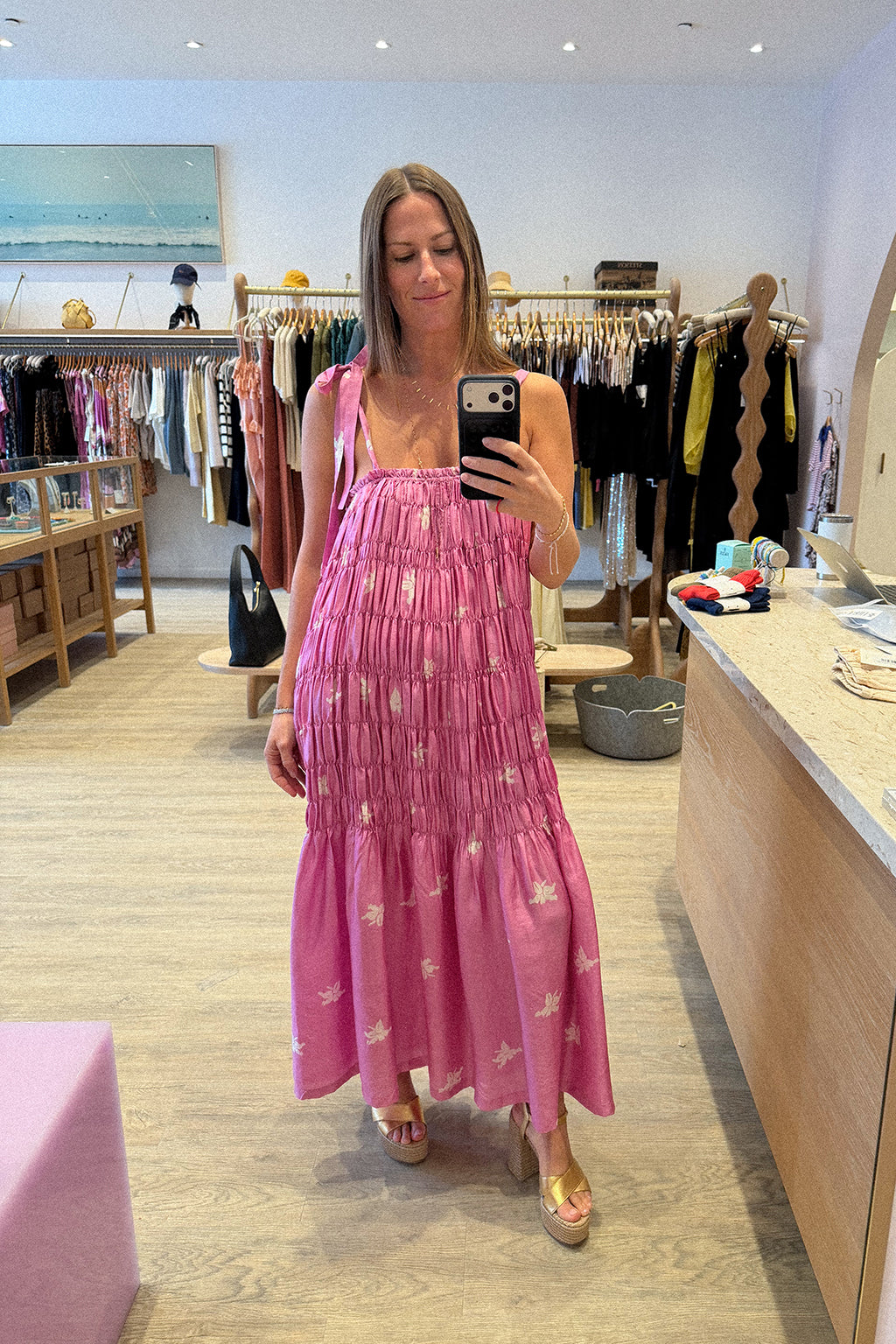EMRYS PINK JASMINE DRESS