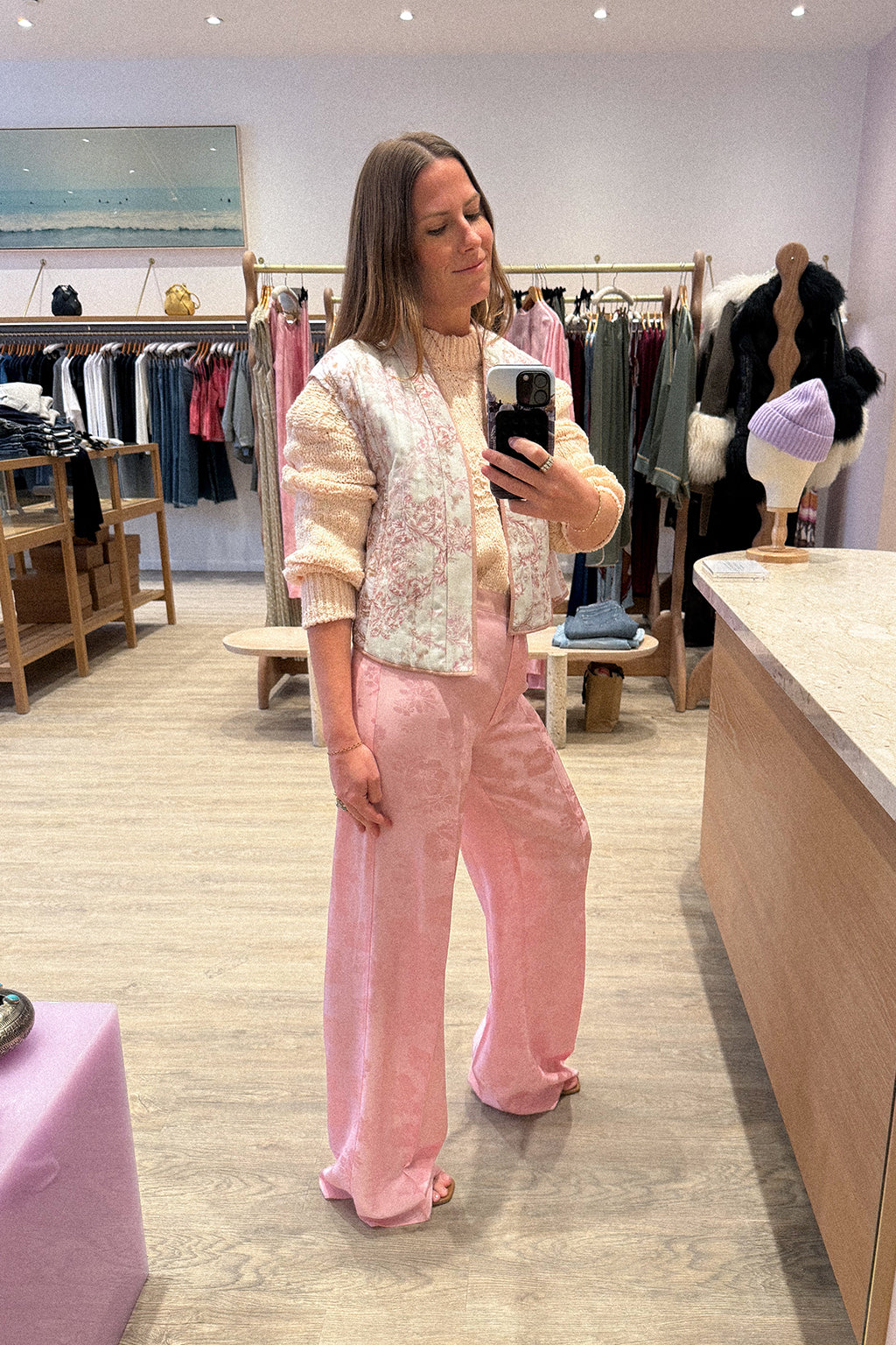 JACQUARD BOUQUET TROUSER