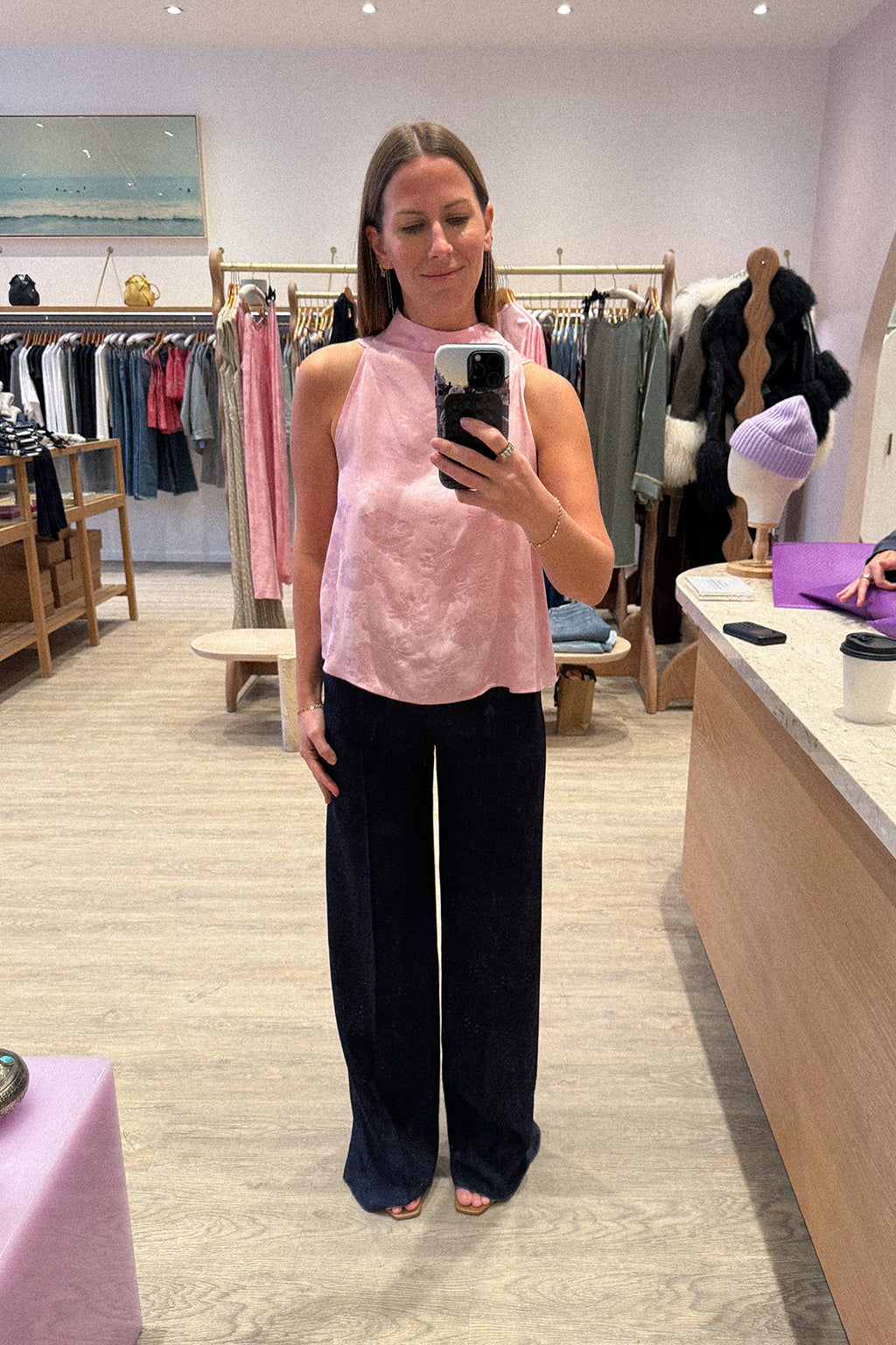 JACQUARD BIAS TOP