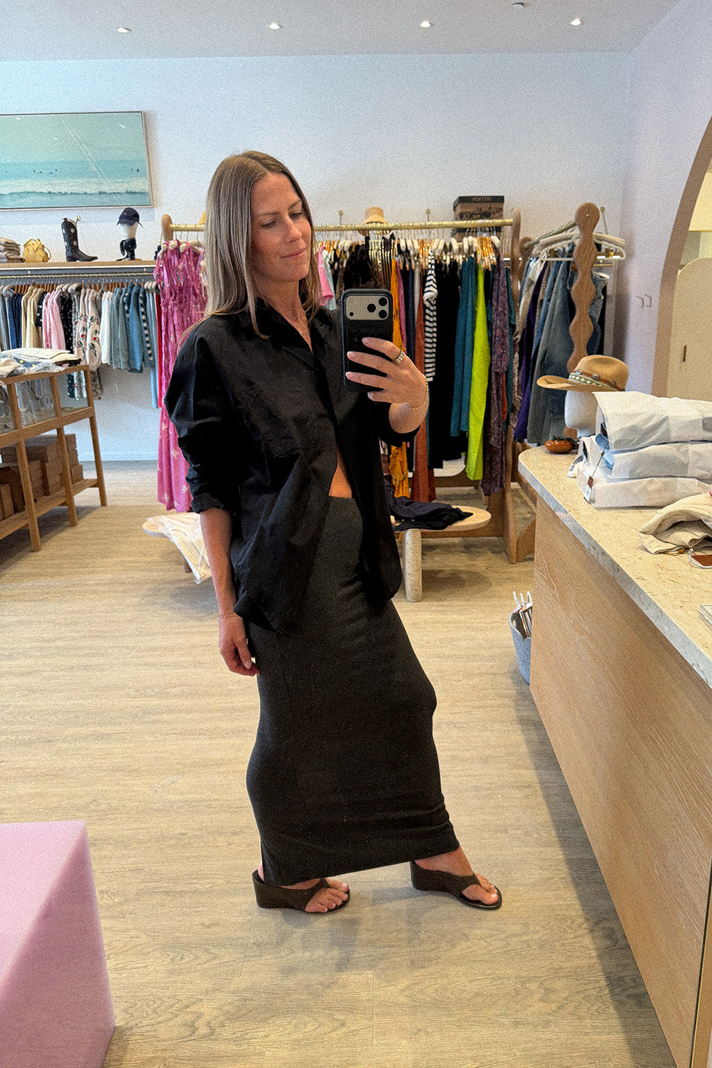 EMMA MATTE JERSEY SKIRT