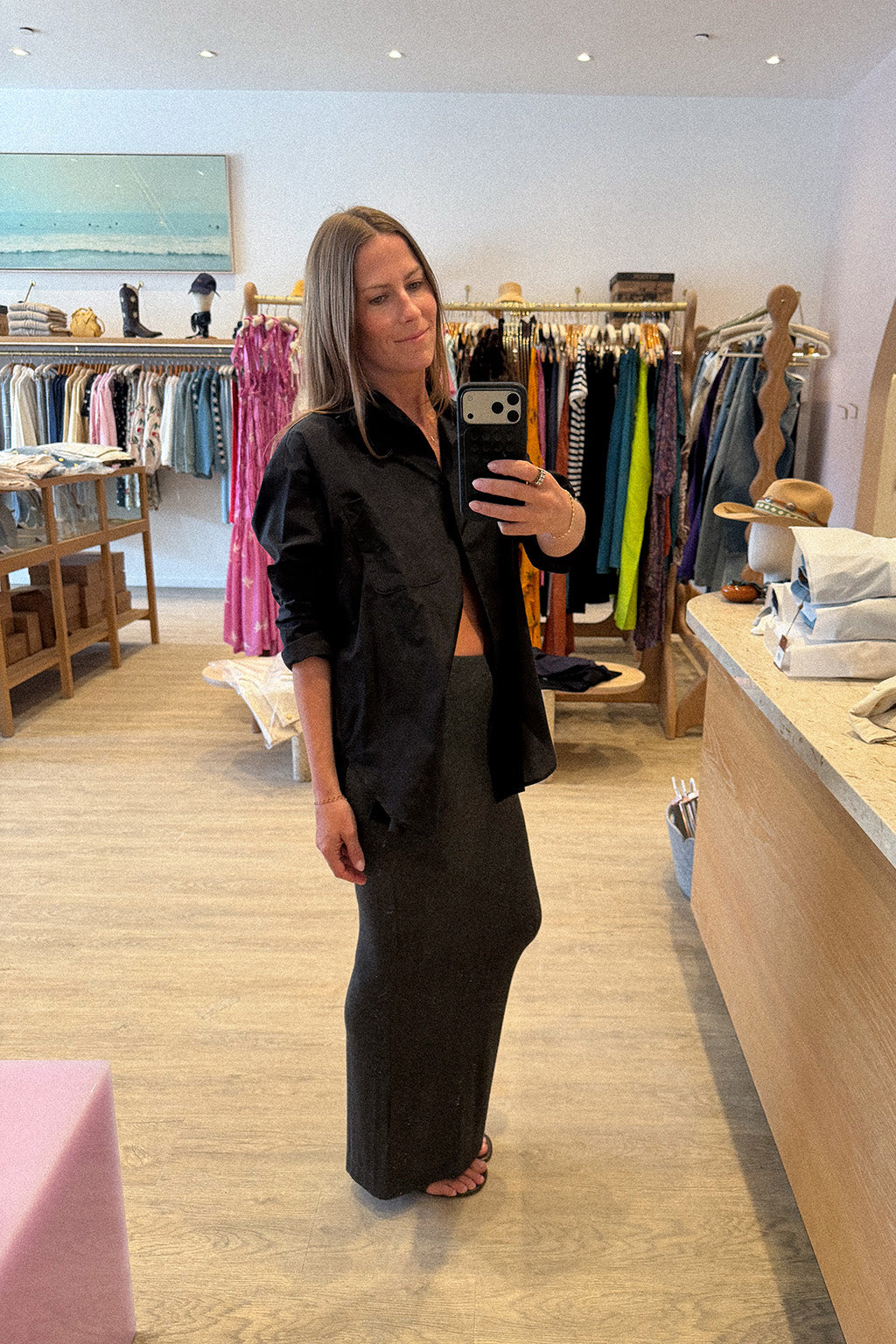 EMMA MATTE JERSEY SKIRT