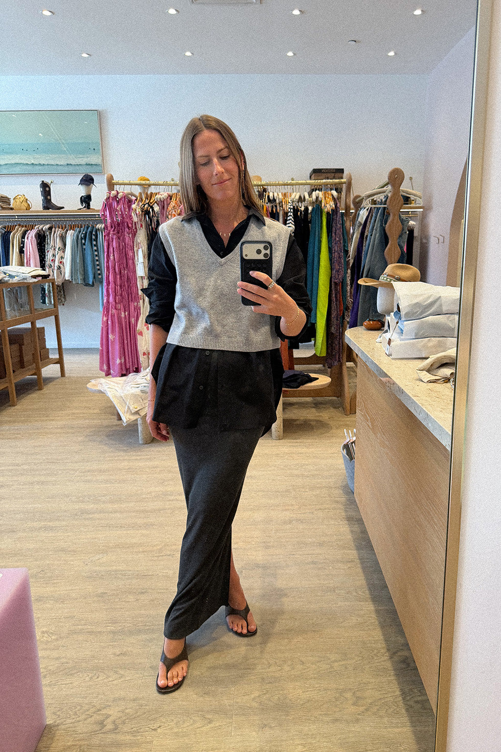 LEON CROPPED CASHMERE VEST