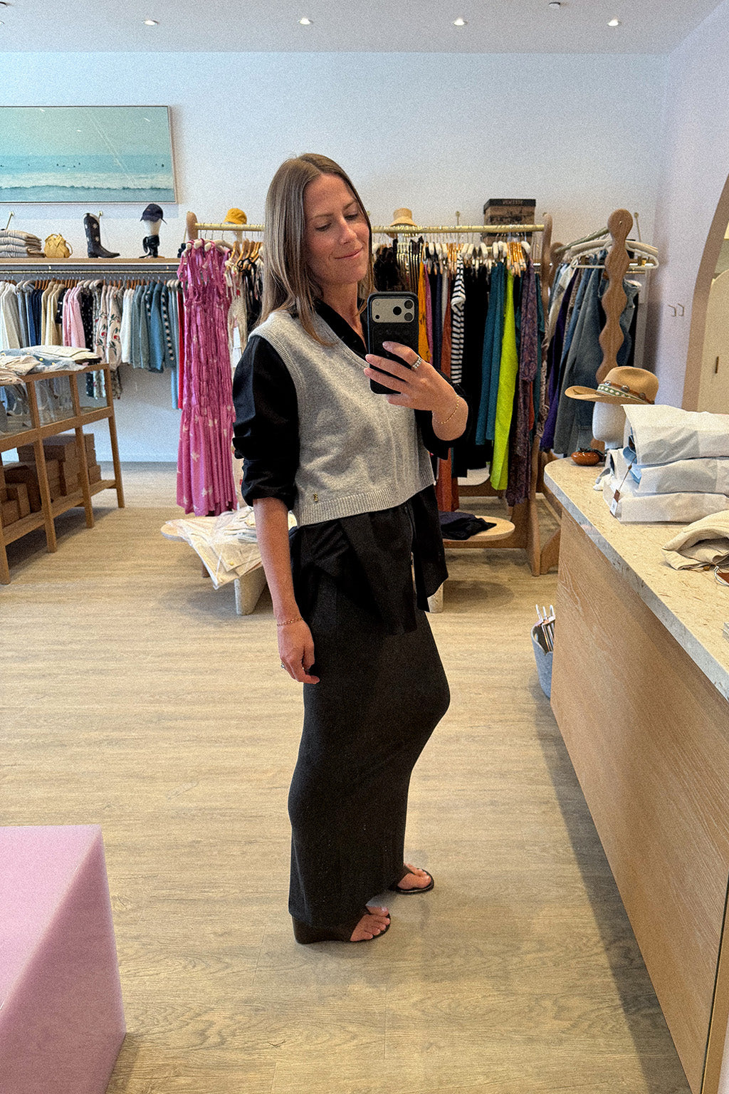 LEON CROPPED CASHMERE VEST