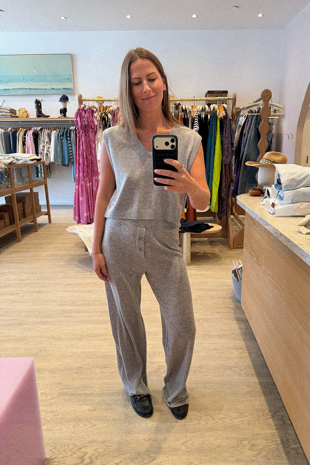 LEON CROPPED CASHMERE VEST