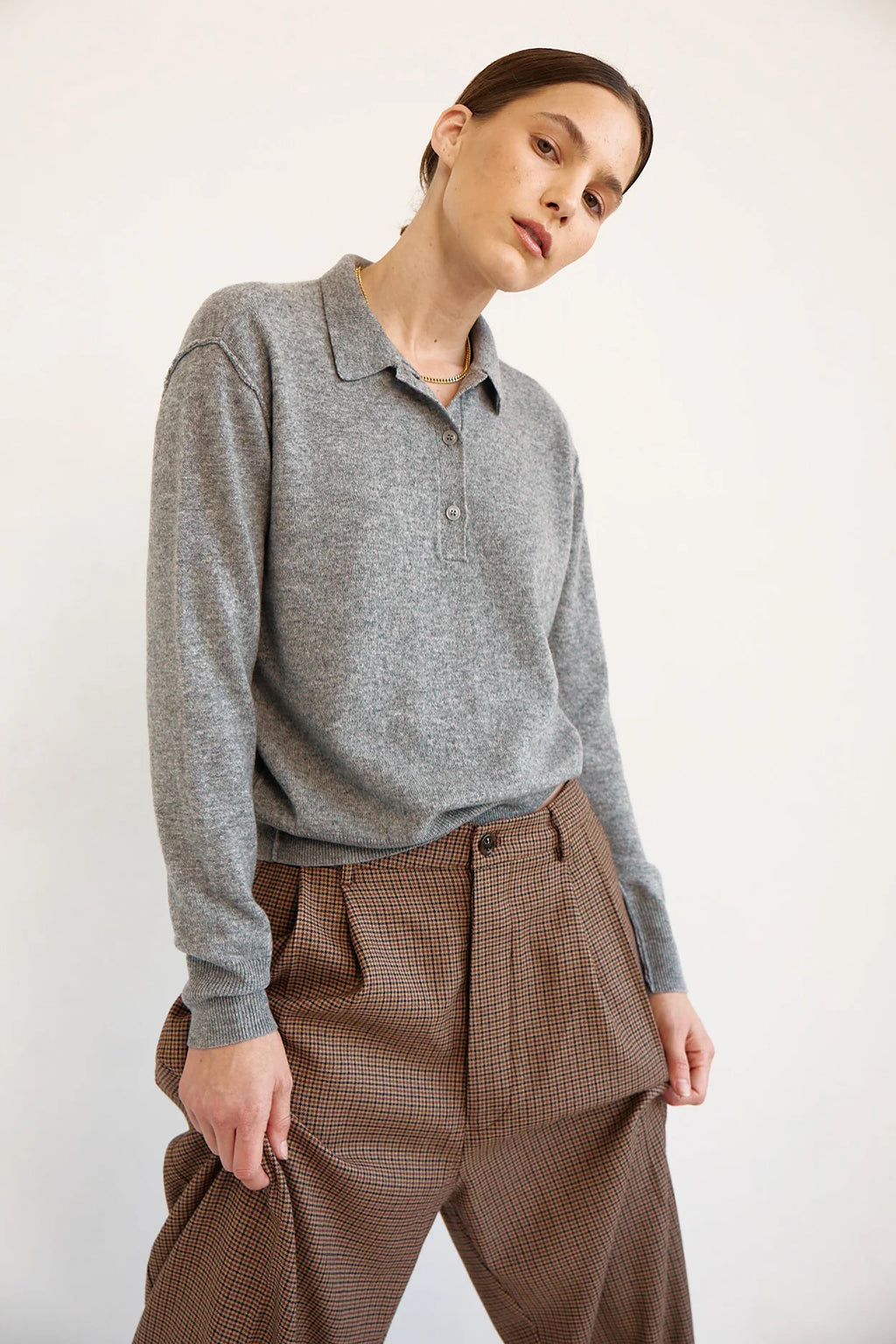 THE POLO KNIT TOP